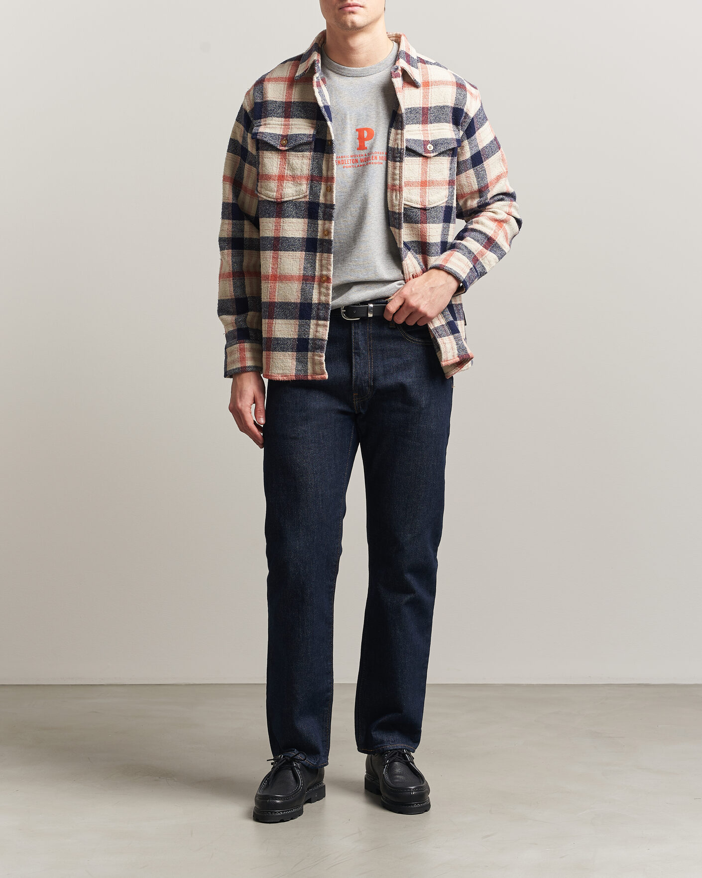 Men | Shirts | Pendleton | Big Pocket Shirt Silver Lining
