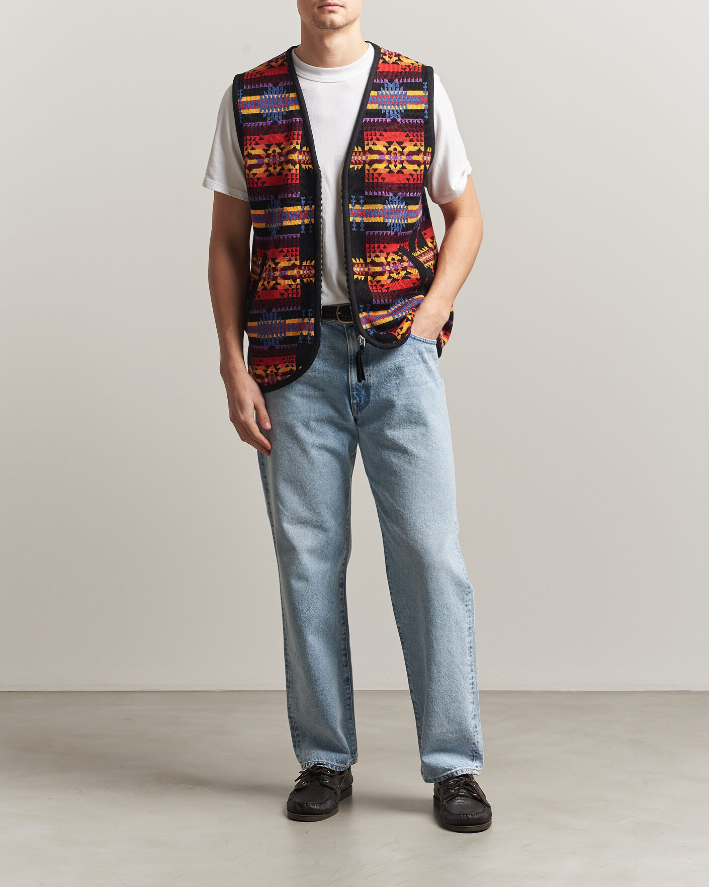 Men | Sweaters & Knitwear | Pendleton | Jacquard Vest Black
