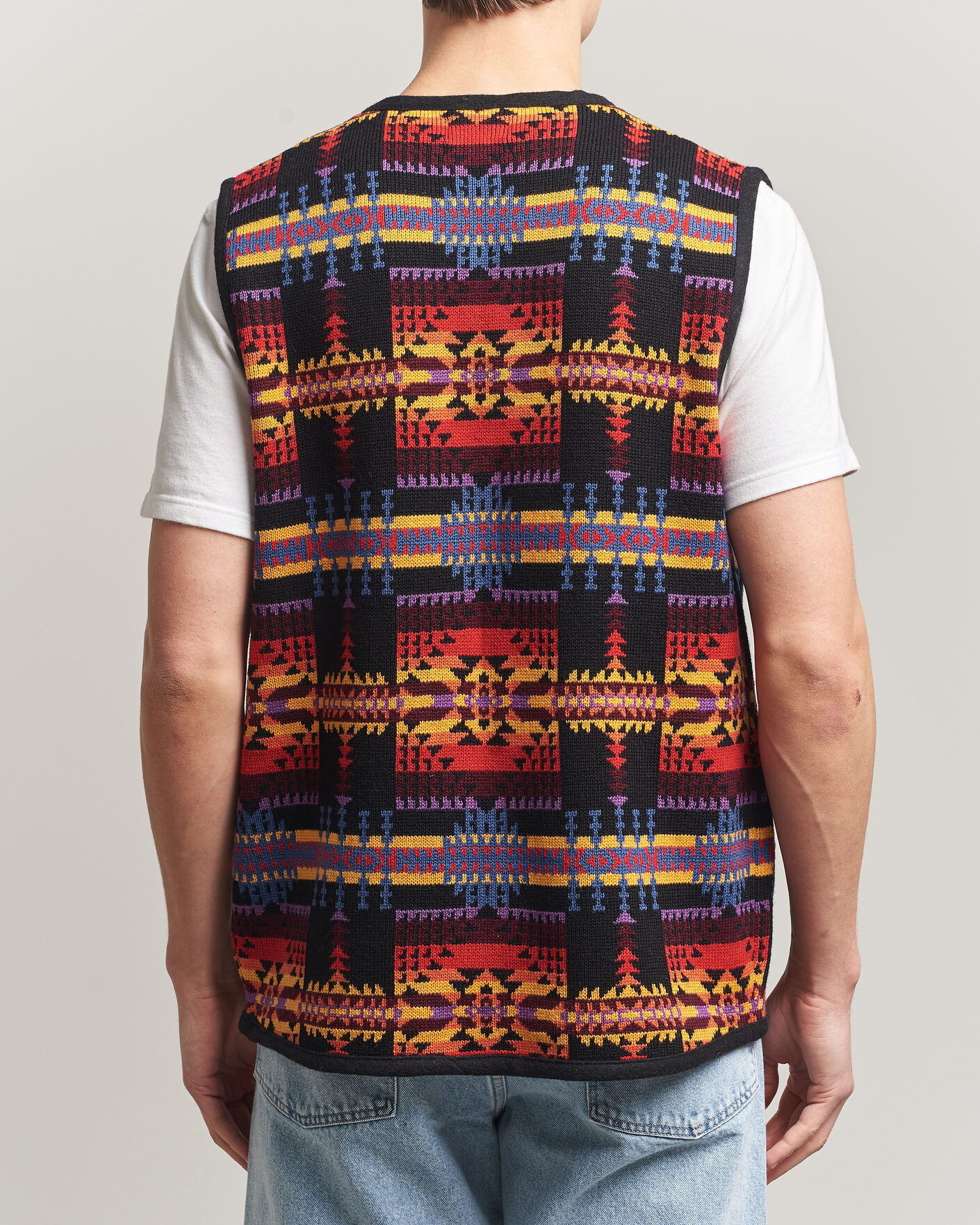 Men | Sweaters & Knitwear | Pendleton | Jacquard Vest Black