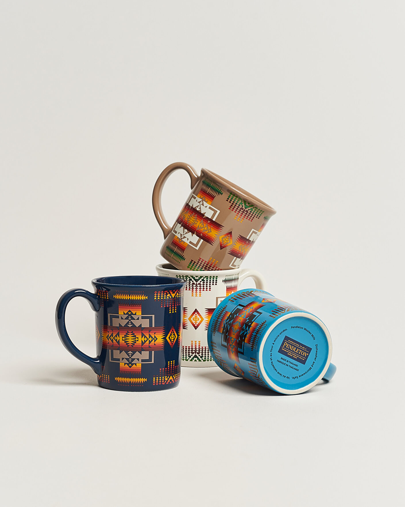 Men | Home | Pendleton | 4-Pack Ceramic Mug Set Chief Joseph