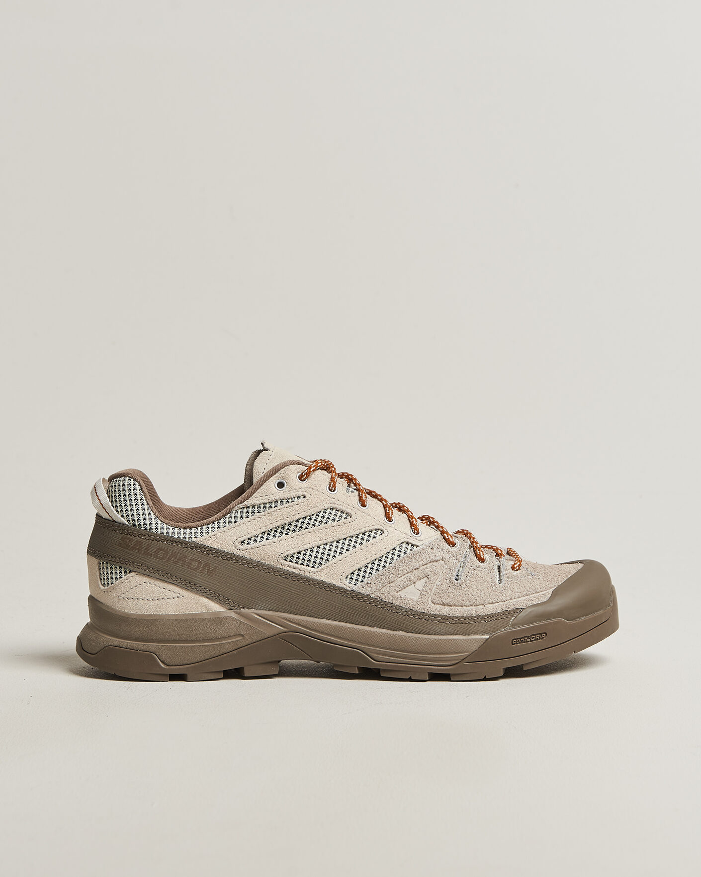 Men | Trail Sneakers | Salomon | X-ALP Woven Sneakers Walnut/Silver Cloud