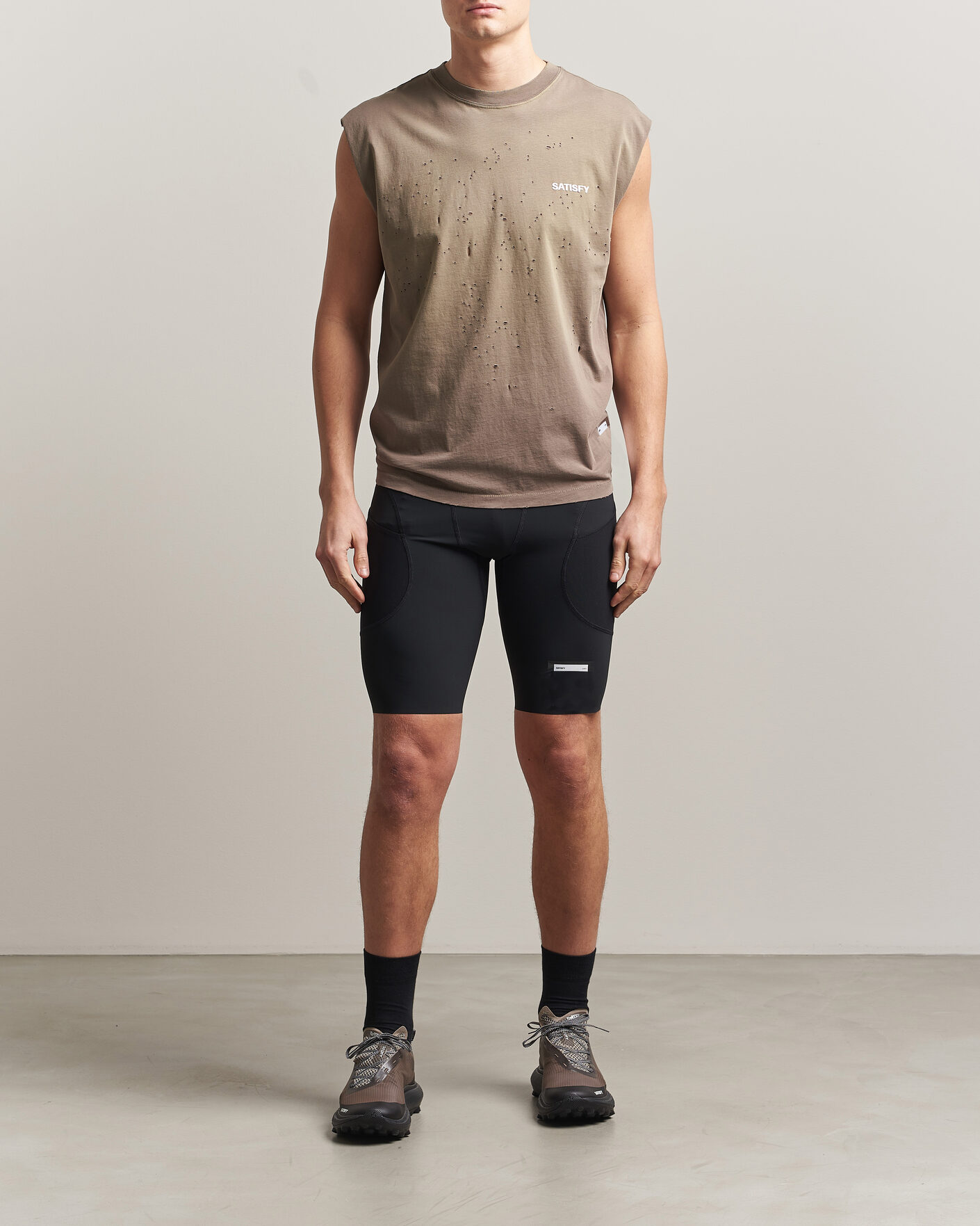 Men | T-Shirts | Satisfy | MothTech Muscle Tee Sun Bleached Falcon