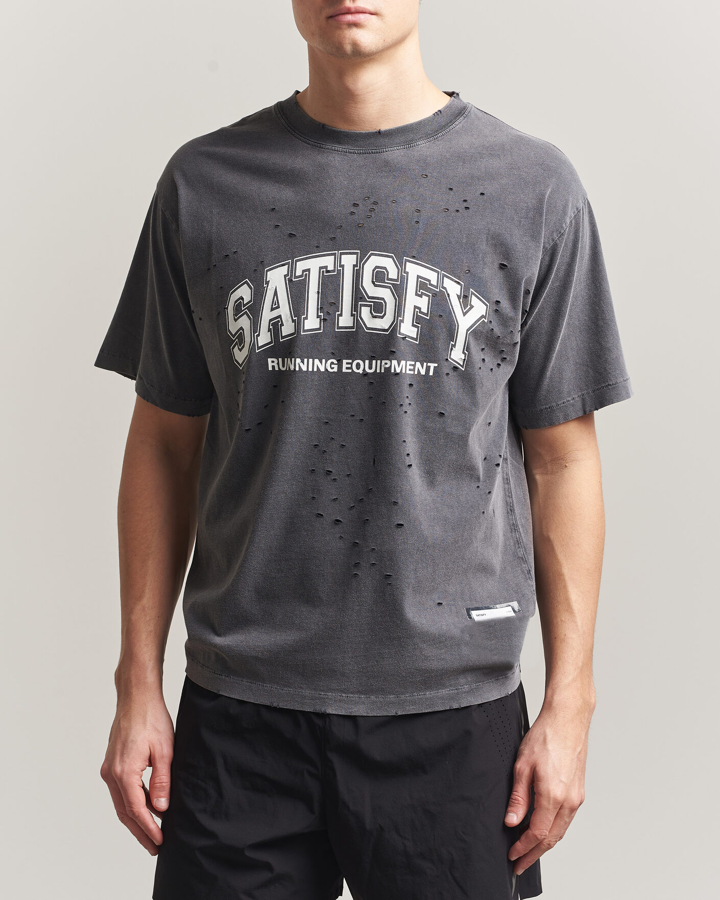Satisfy MothTech T-Shirt Aged Black at CareOfCarl.com