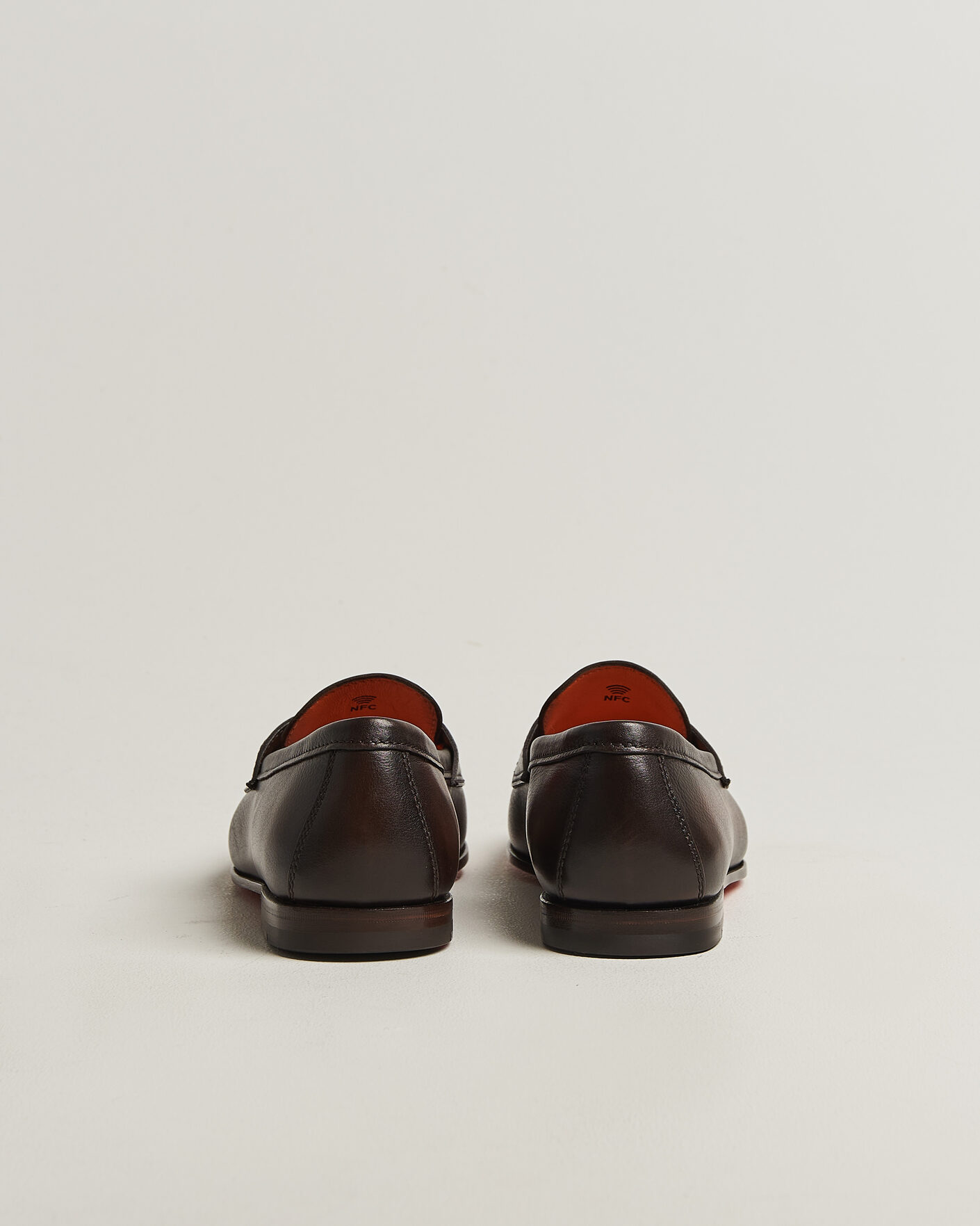 Men | Loafers | Santoni | Penny Loafers Dark Brown Calf