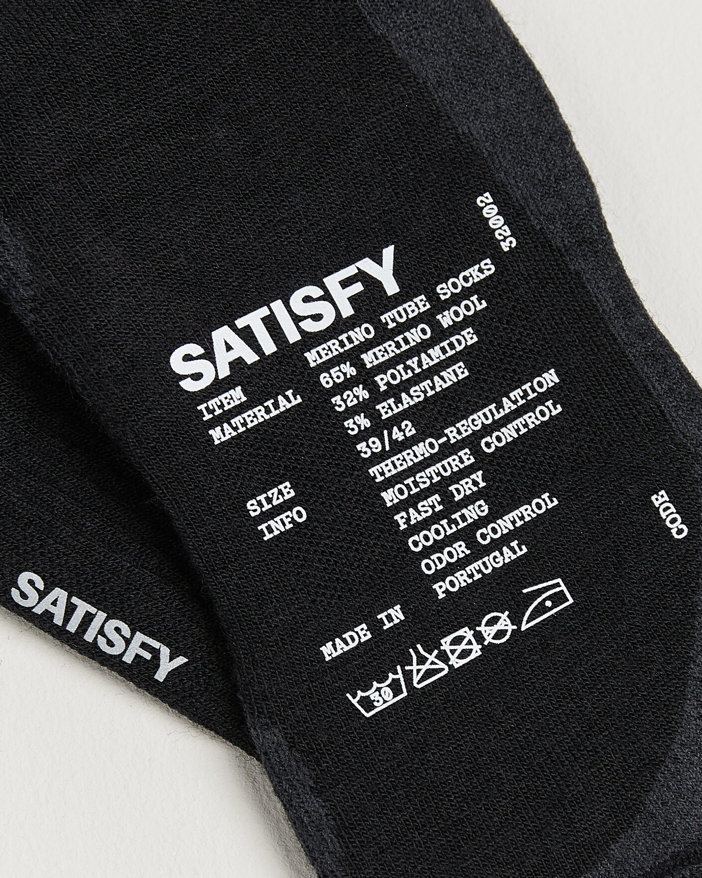Men | Underwear & Socks | Satisfy | Merino Tube Socks Black
