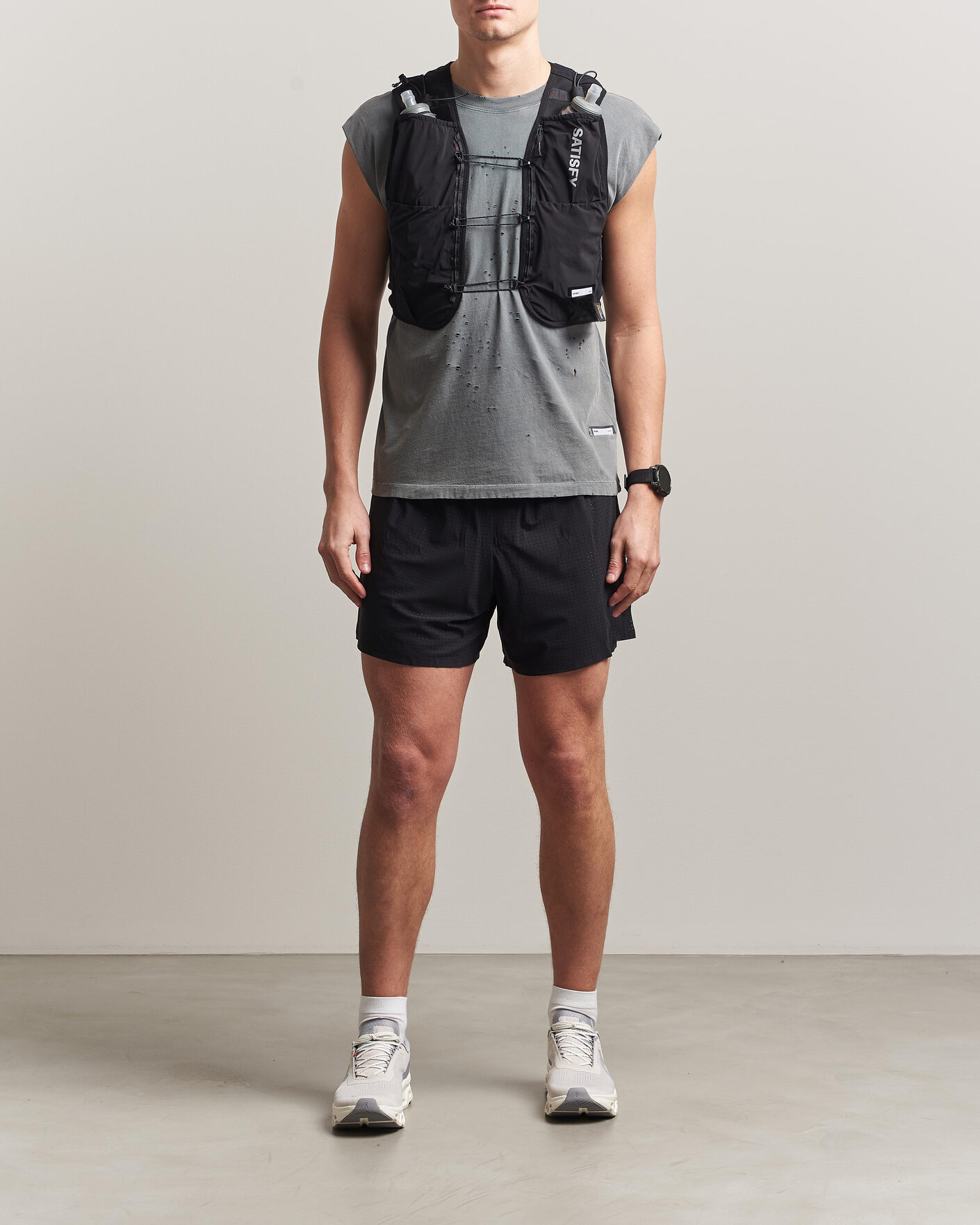 Men | Active Accessories | Satisfy | Justice Cordura Hydration Vest 5L Black