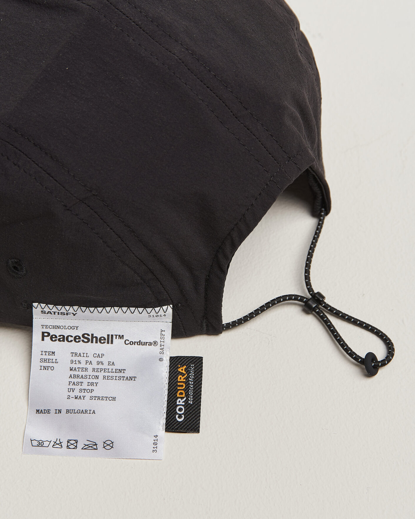 Men | Hats & Caps | Satisfy | PeaceShell Cordura Trail Cap Black