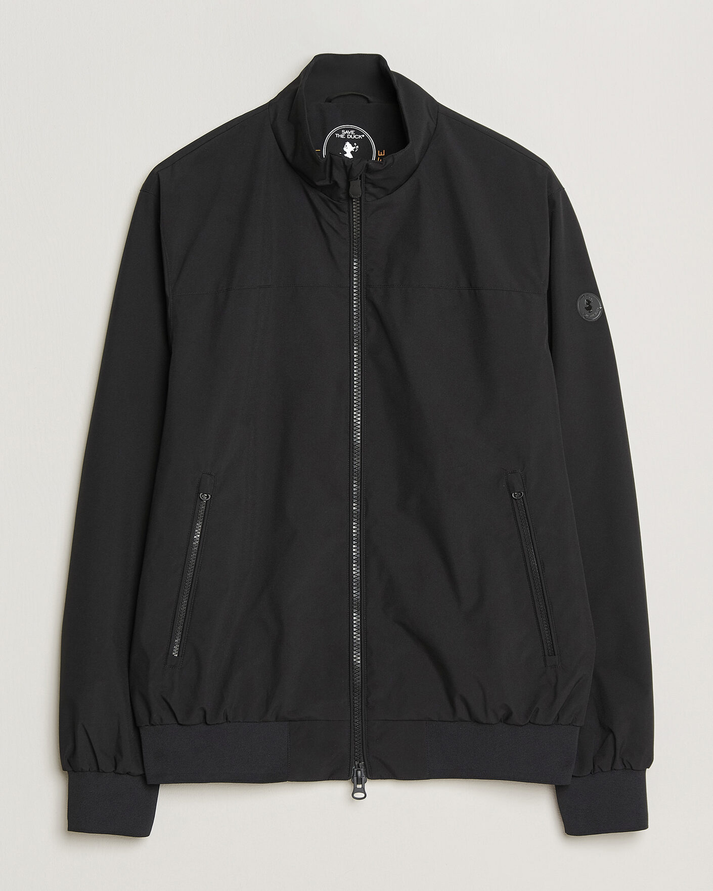 Men | Coats & Jackets | Save The Duck | Finlay Nylon Harrington Jacket Black