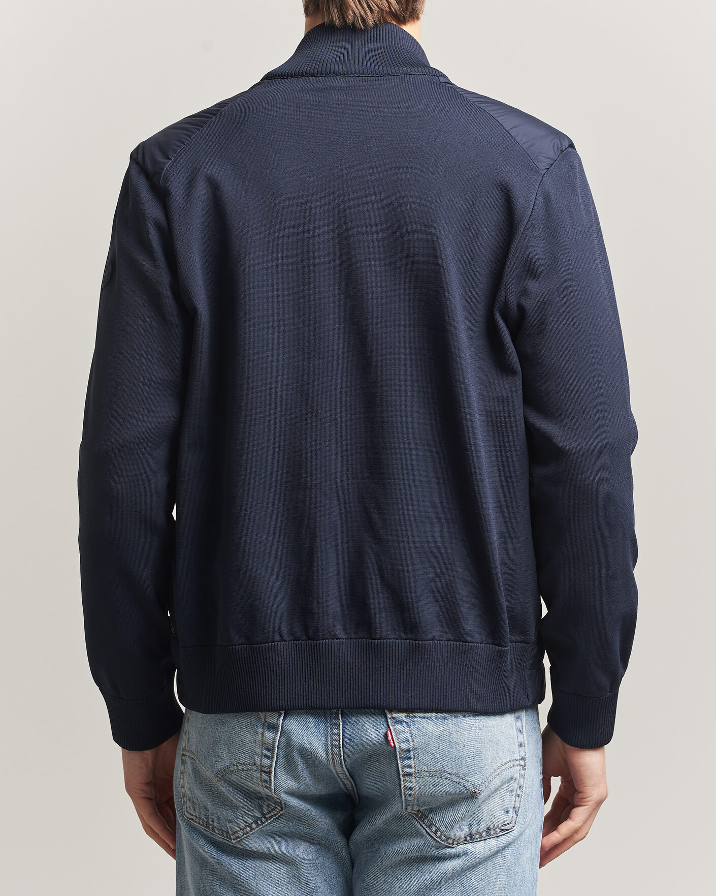 Men | Coats & Jackets | Save The Duck | Sedum Lightweight Padded Hybrid Jacket Navy Blue