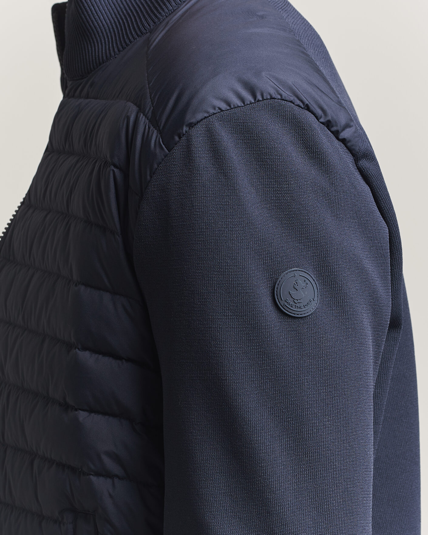 Men | Coats & Jackets | Save The Duck | Sedum Lightweight Padded Hybrid Jacket Navy Blue