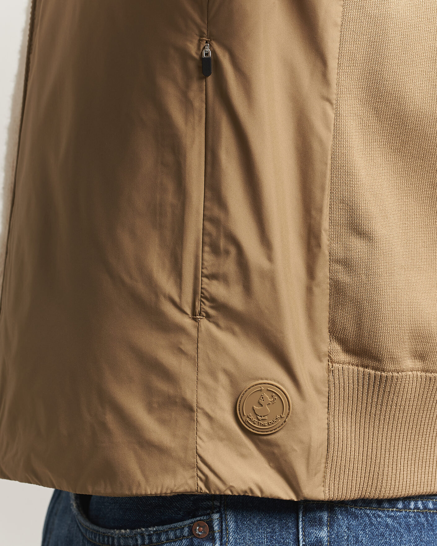 Men | Gilets | Save The Duck | Orris Hybrid Vest Khaki Brown