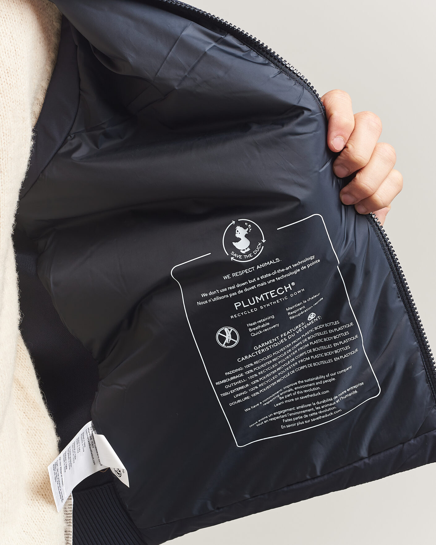 Men | Gilets | Save The Duck | Orris Hybrid Vest Navy Blue