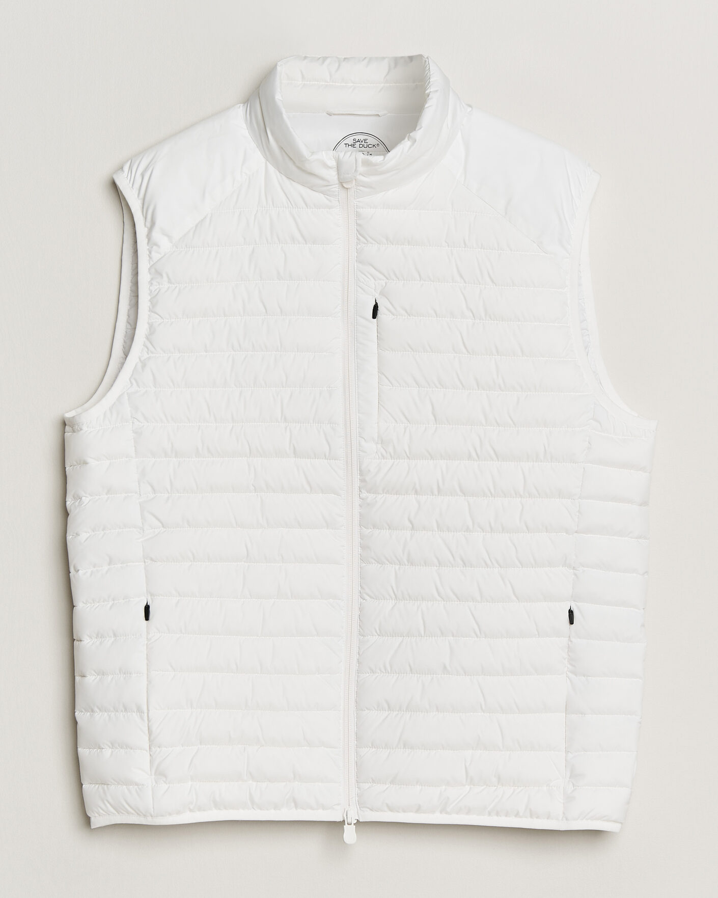Men | Gilets | Save The Duck | Dave Lightweight Padded Vest Dull White