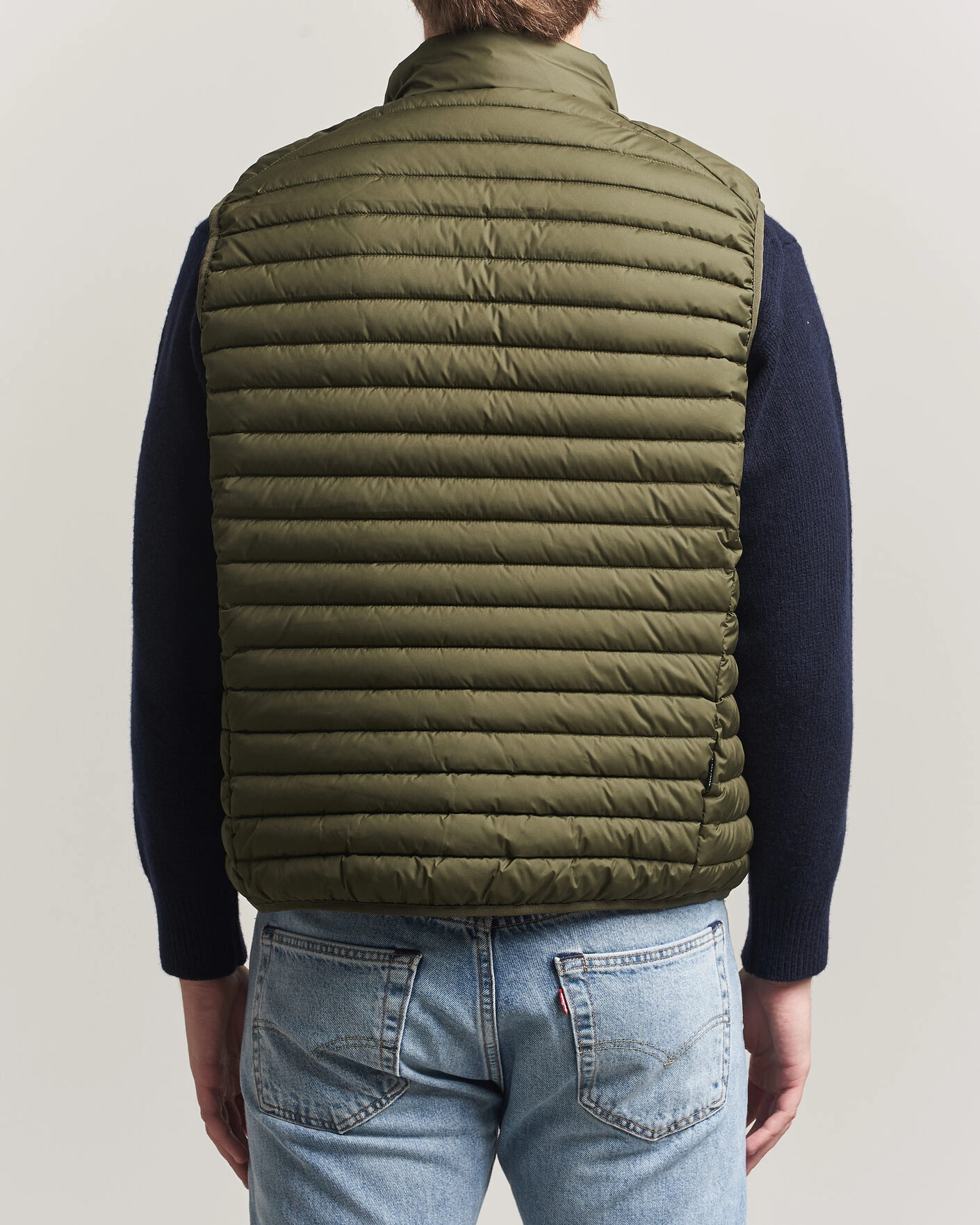 Men | Gilets | Save The Duck | Dave Lightweight Padded Vest Snake Green