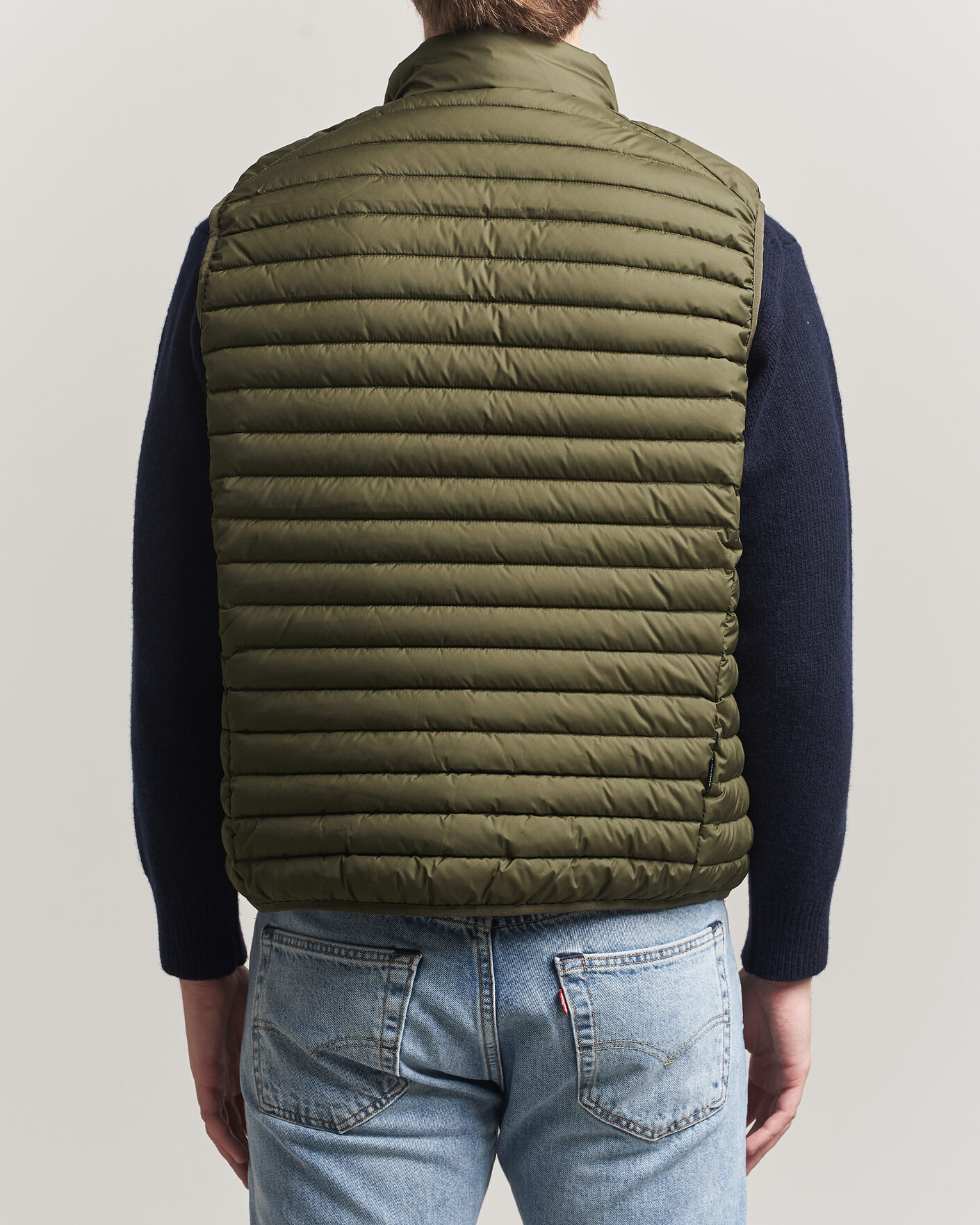 Men | Gilets | Save The Duck | Dave Lightweight Padded Vest Snake Green