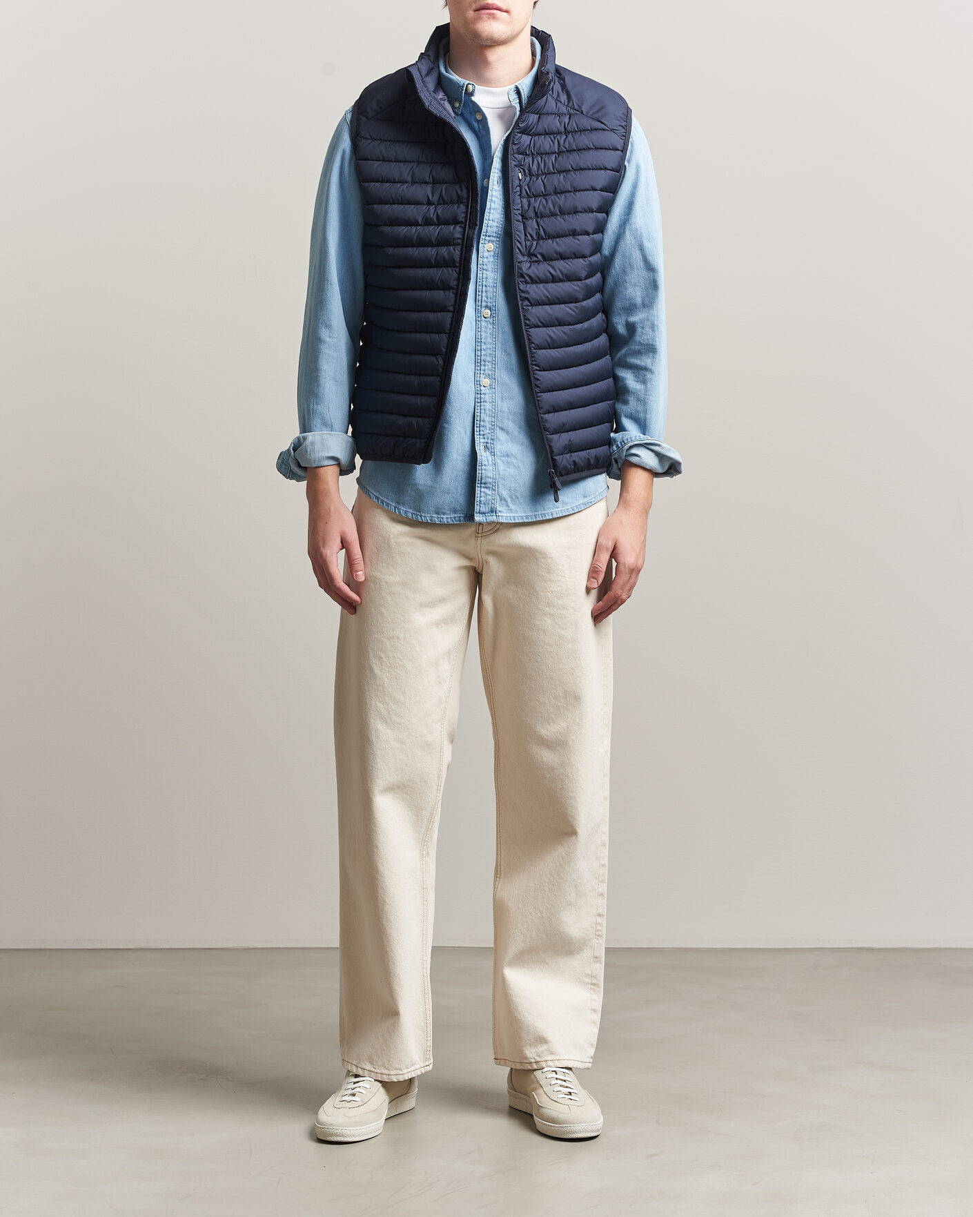 Men | Gilets | Save The Duck | Dave Lightweight Padded Vest Navy Blue