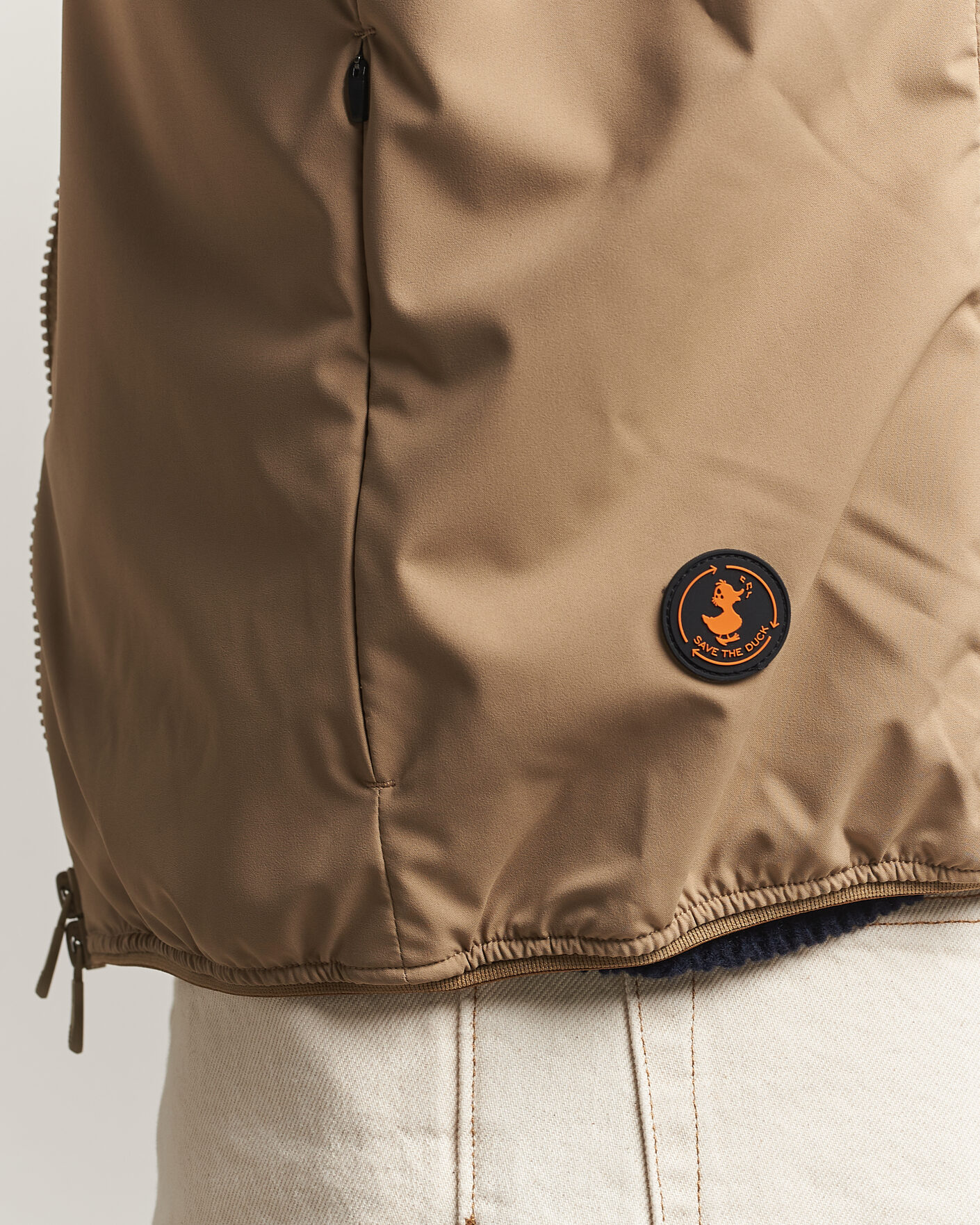 Men | Gilets | Save The Duck | Joe Wind/Water Resistant Vest Khaki Brown