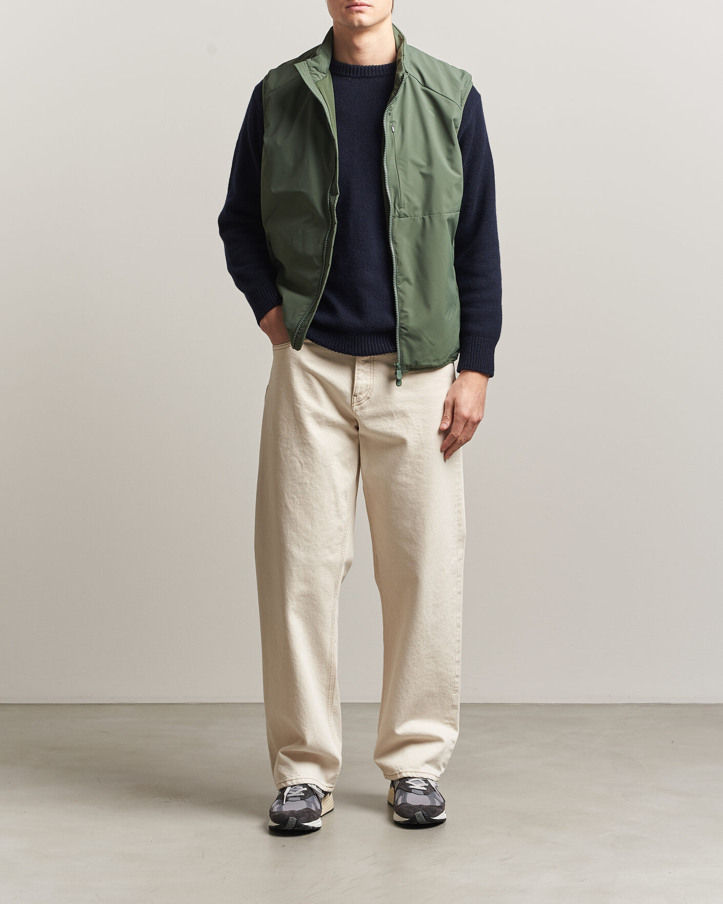 Men | Gilets | Save The Duck | Joe Wind/Water Resistant Vest Thyme Green