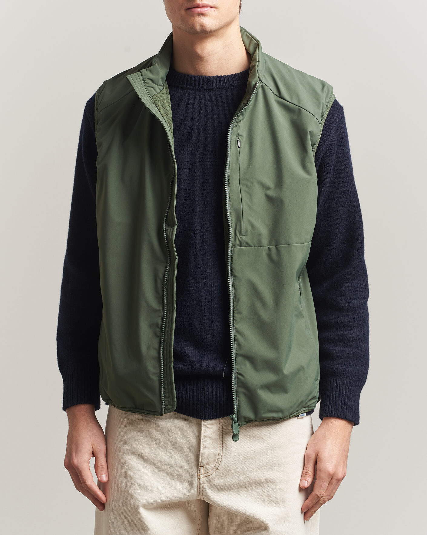 Men | Gilets | Save The Duck | Joe Wind/Water Resistant Vest Thyme Green