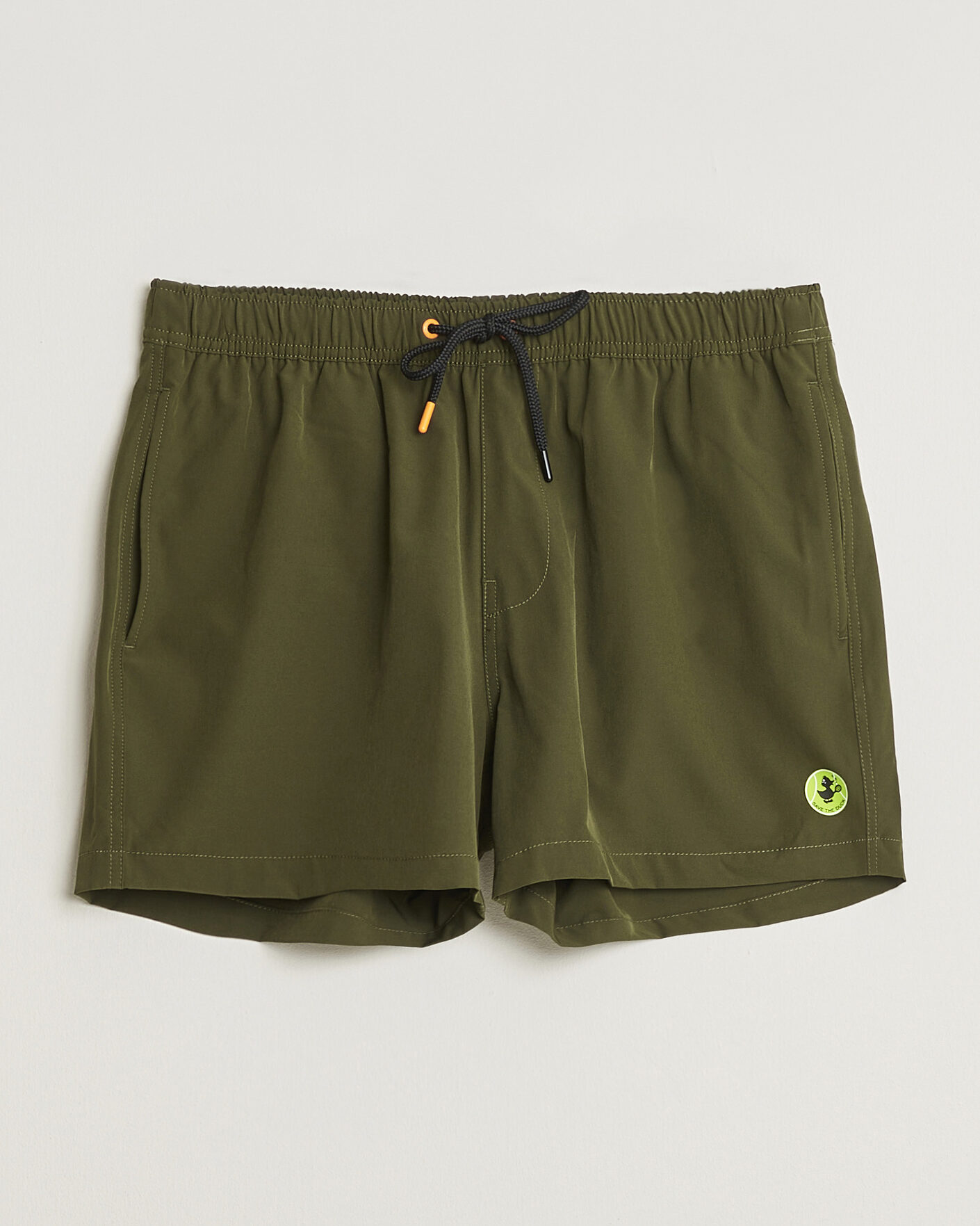 Men | Swimwear | Save The Duck | Plain Drawstring Swimshorts Snake Green