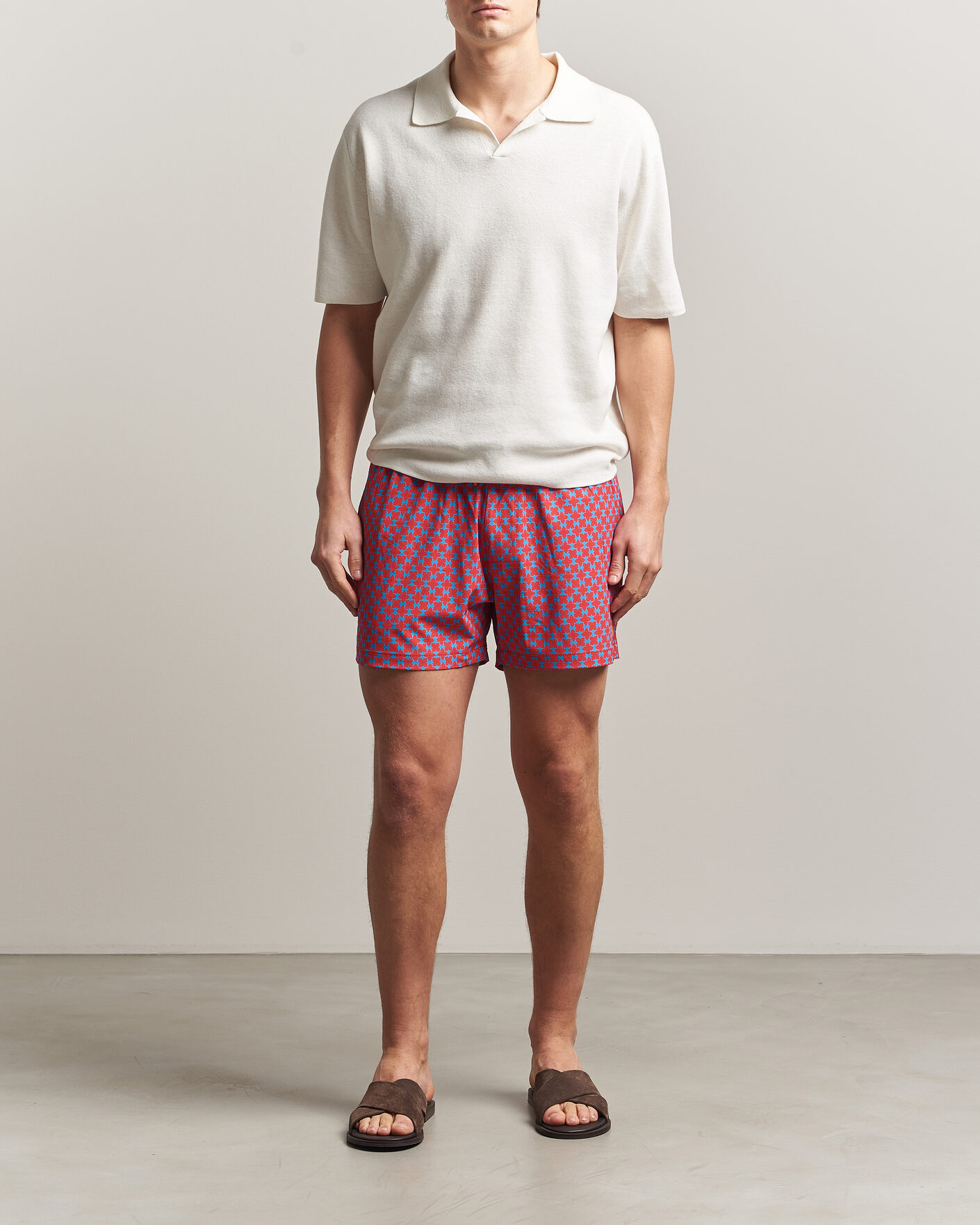 Men | Swimwear | Save The Duck | Printed Drawstring Swimshorts Geometrical Flowers