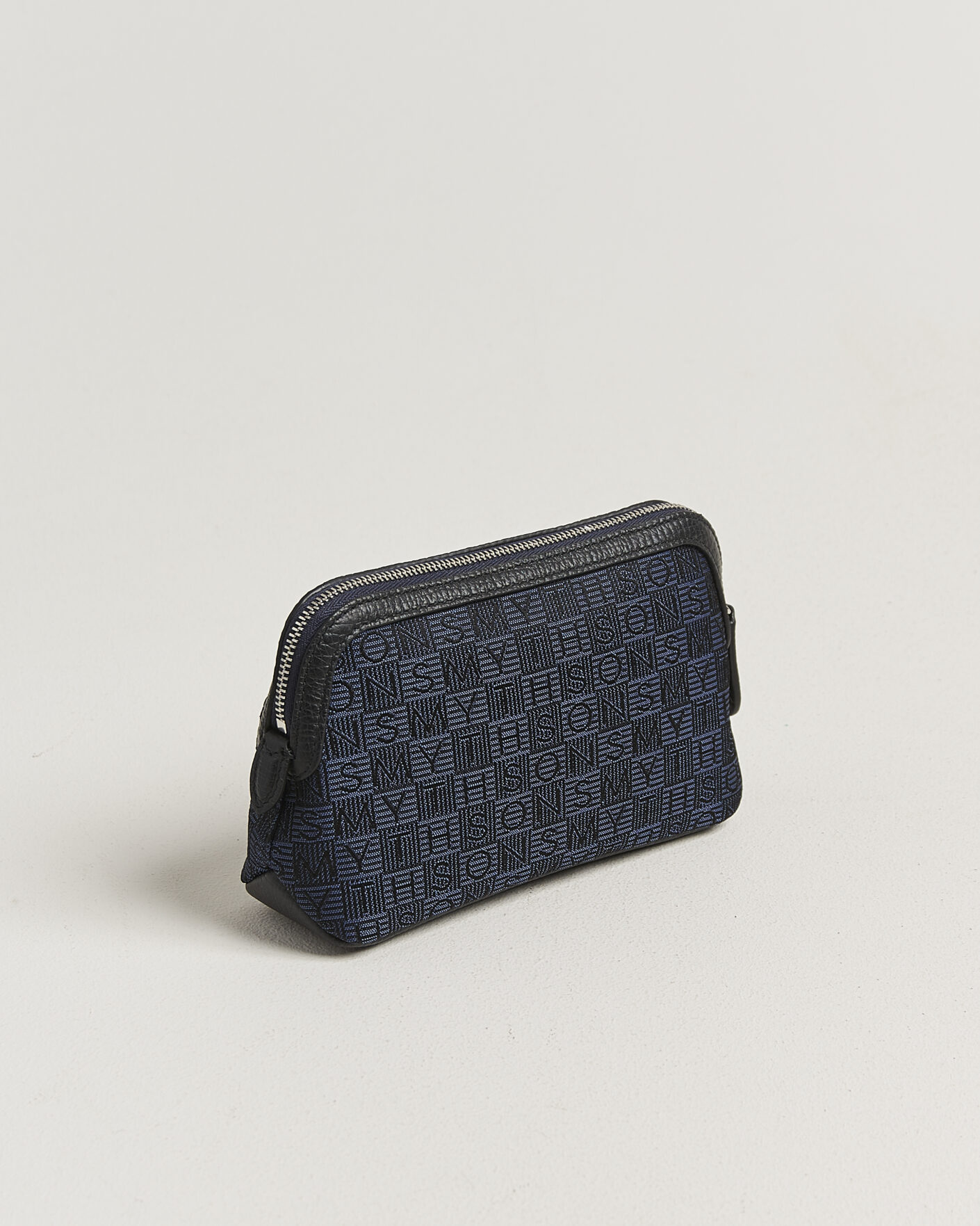 Men | Bags | Smythson | Canvas Stamp Small Travel Pouch Navy