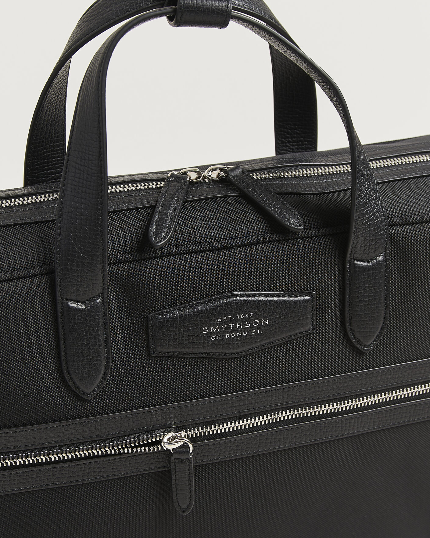Men | Bags | Smythson | Canvas Norton Briefcase Black