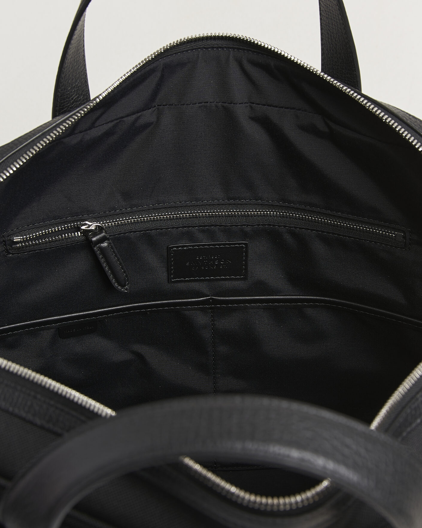Men | Bags | Smythson | Canvas Norton Briefcase Black