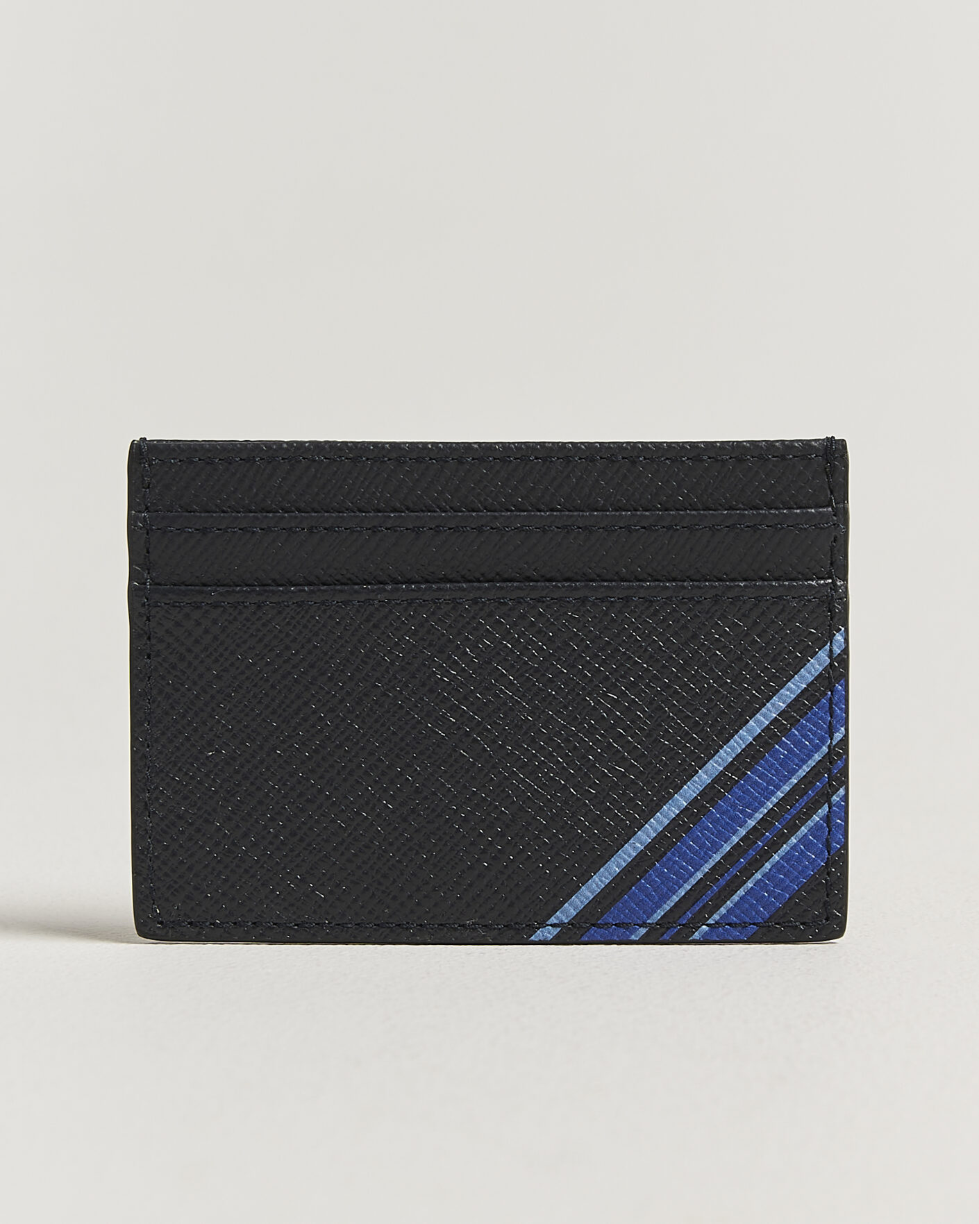 Men | Wallets | Smythson | Panama Flat Cardholder  Navy