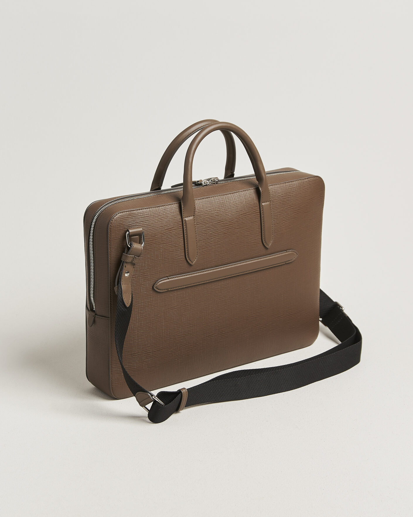 Men | Bags | Smythson | Panama Slim Lightweight Briefcase Fawn