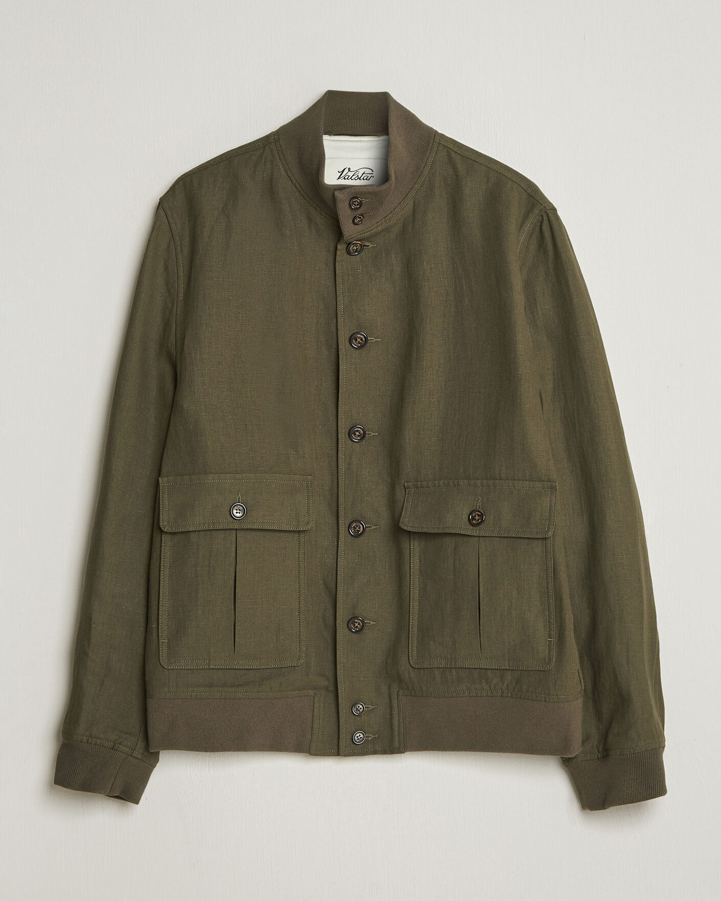Men | Coats & Jackets | Valstar | Valstarino Linen Jacket Olive