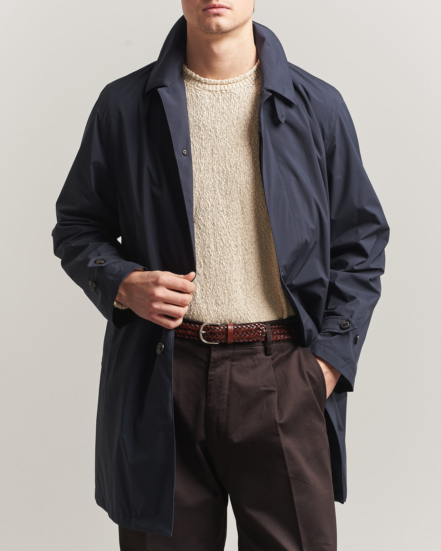 Men | Coats & Jackets | Valstar | Milano Rain Coat Navy