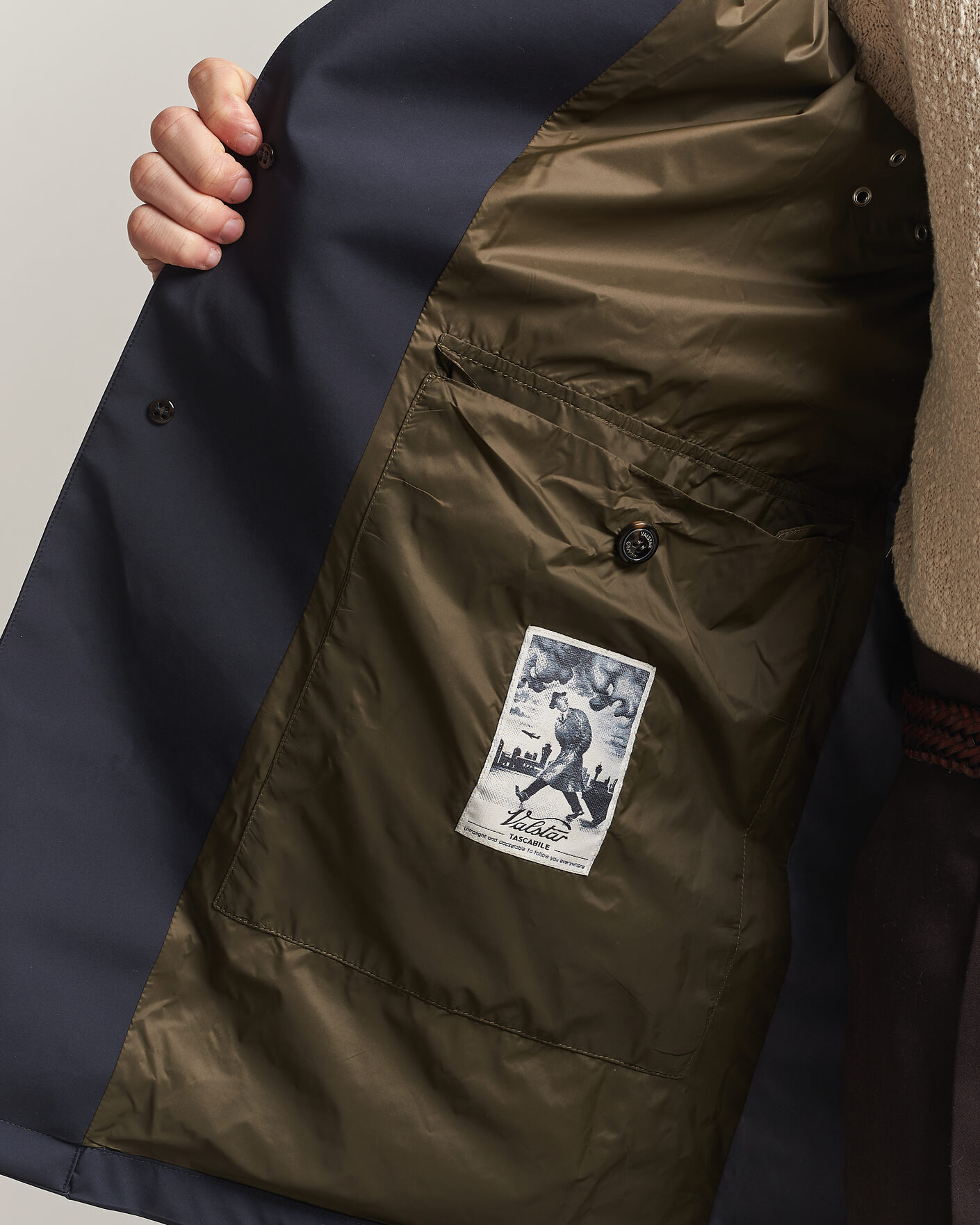 Men | Coats & Jackets | Valstar | Milano Rain Coat Navy