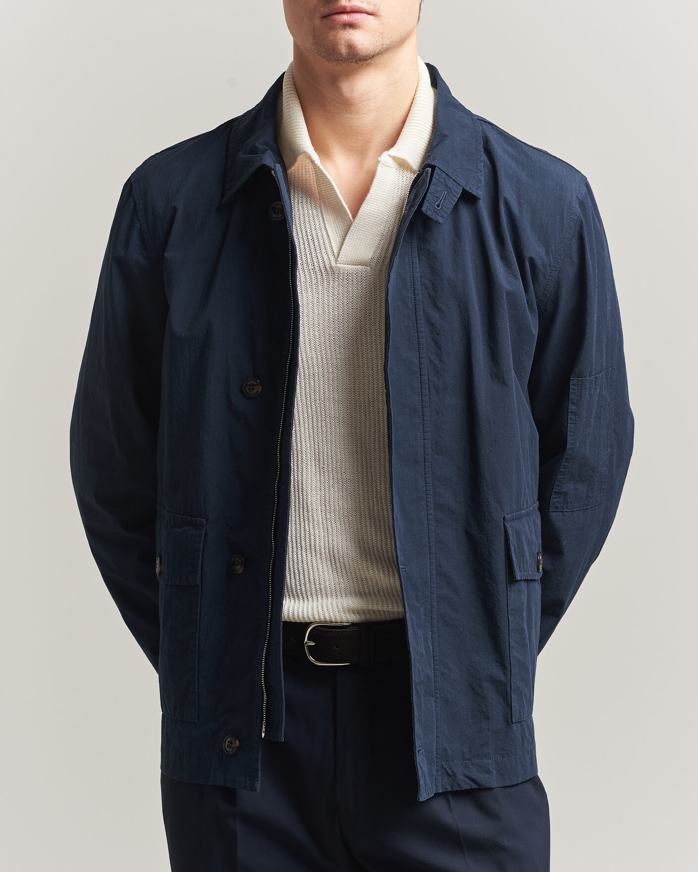 Men | Coats & Jackets | Valstar | Cotton Work Jacket Navy