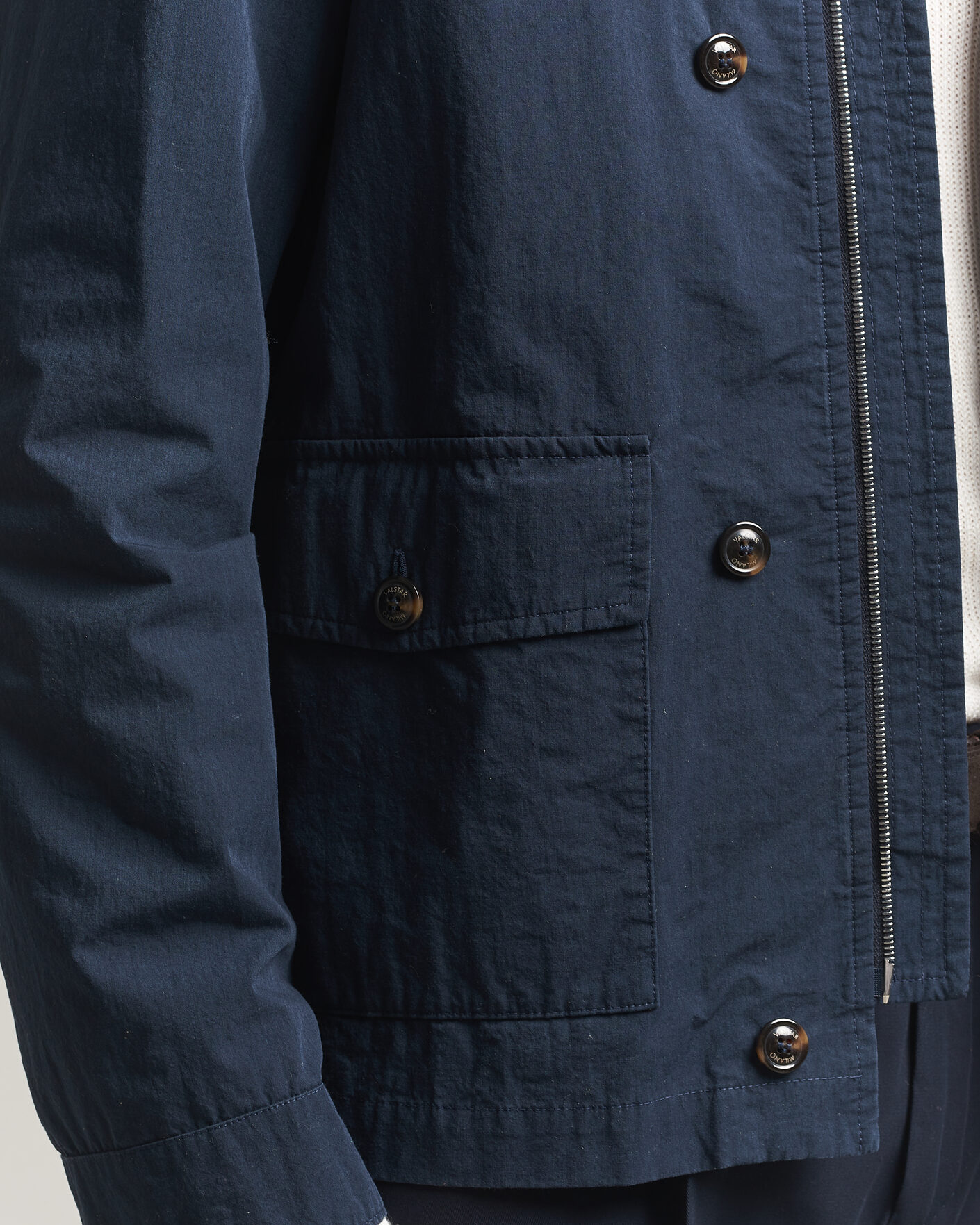 Men | Coats & Jackets | Valstar | Cotton Work Jacket Navy