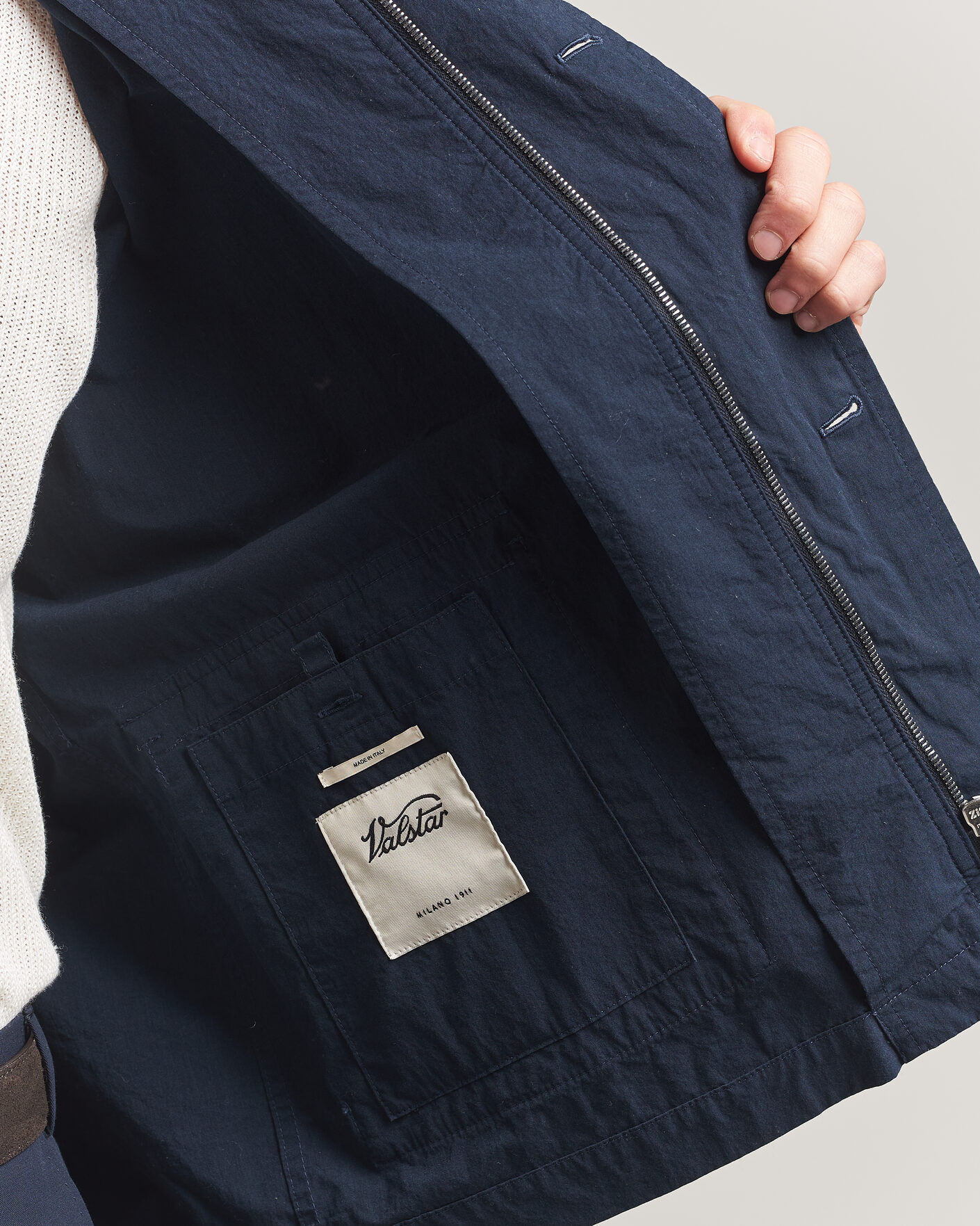 Men | Coats & Jackets | Valstar | Cotton Work Jacket Navy