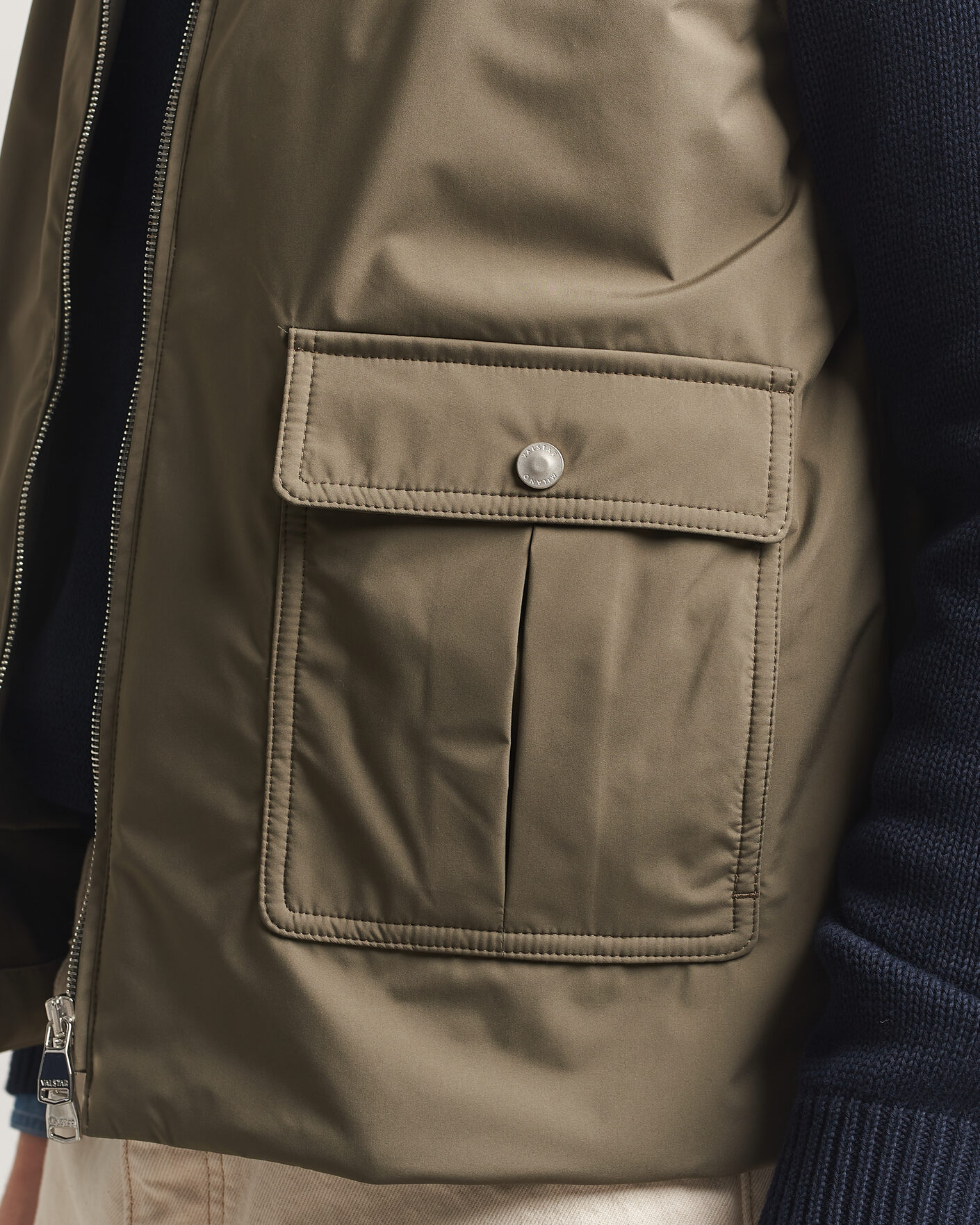 Men | Gilets | Valstar | Nylon Zip Vest Military