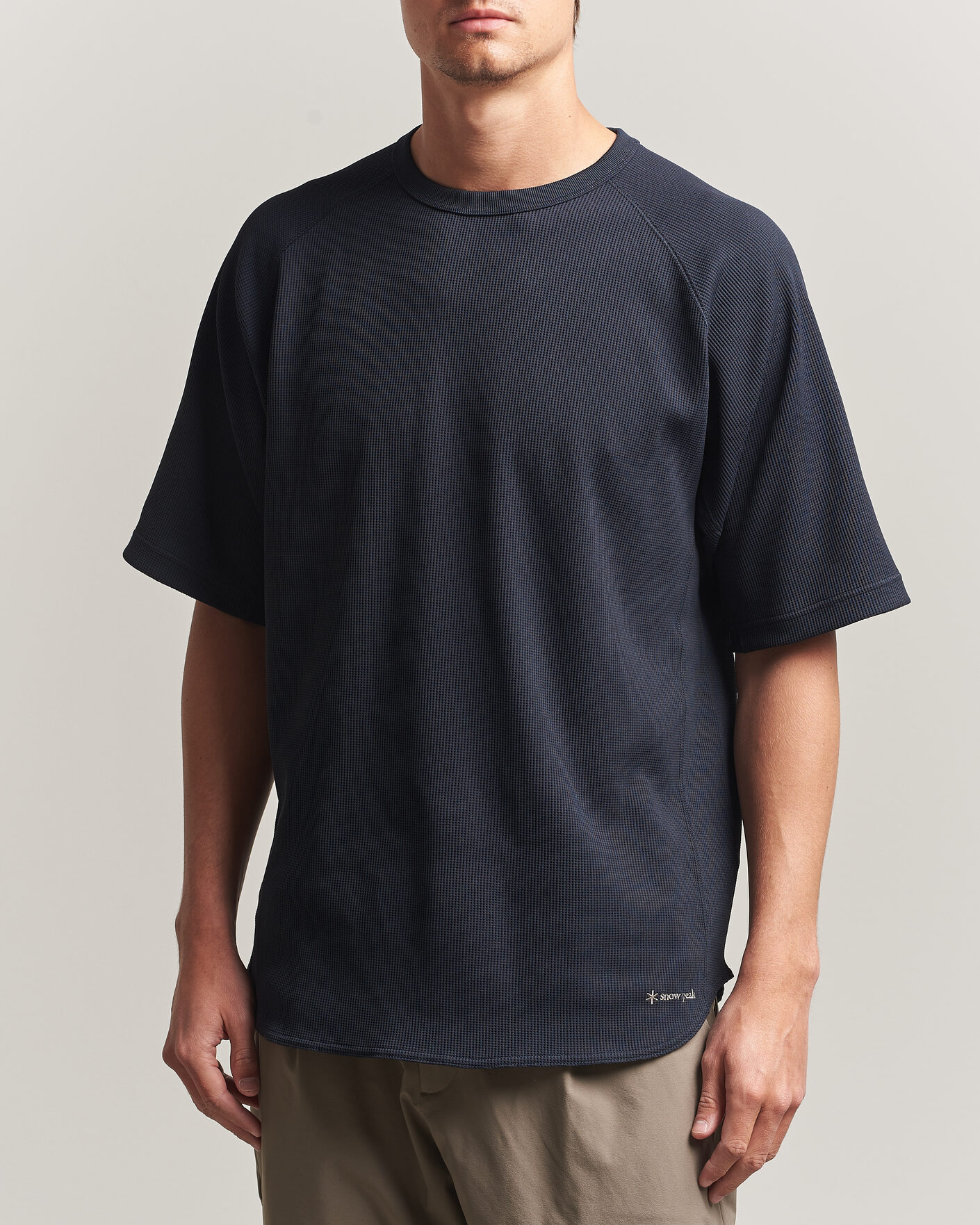 Men | T-Shirts | Snow Peak | Dry Waffle T-Shirt Dark Navy