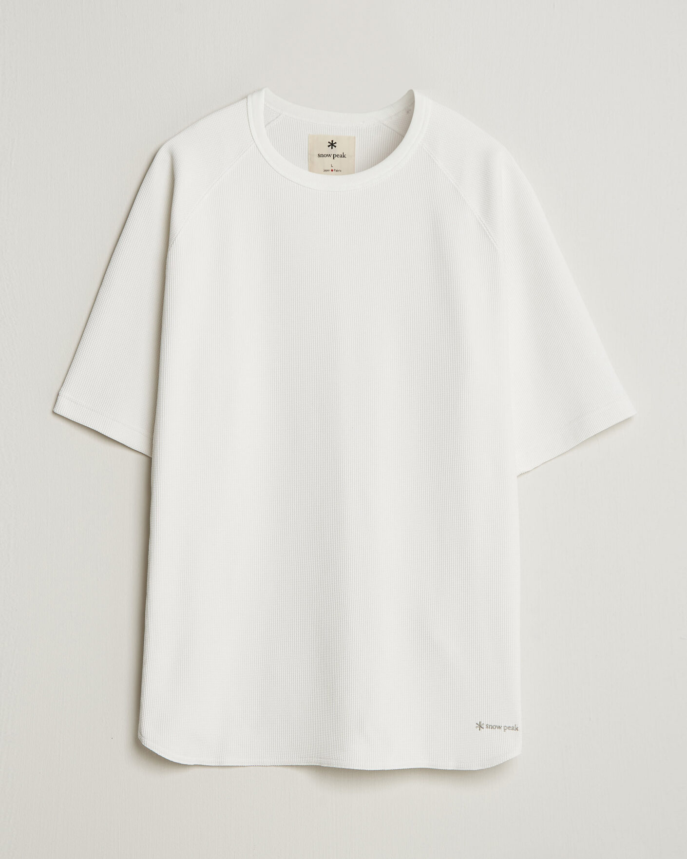 Men | T-Shirts | Snow Peak | Dry Waffle T-Shirt Off White