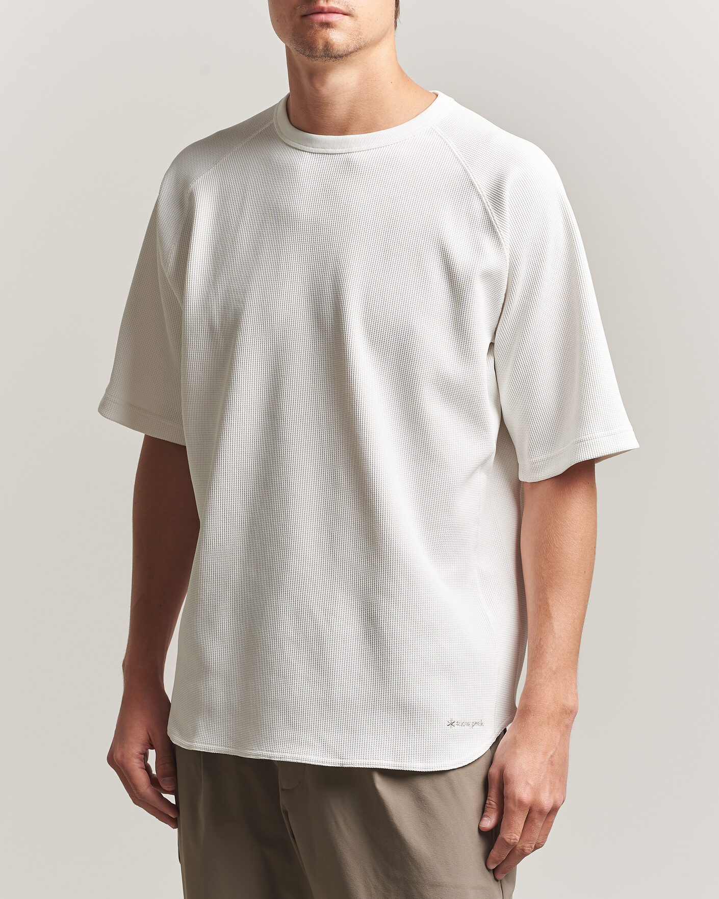 Men | T-Shirts | Snow Peak | Dry Waffle T-Shirt Off White