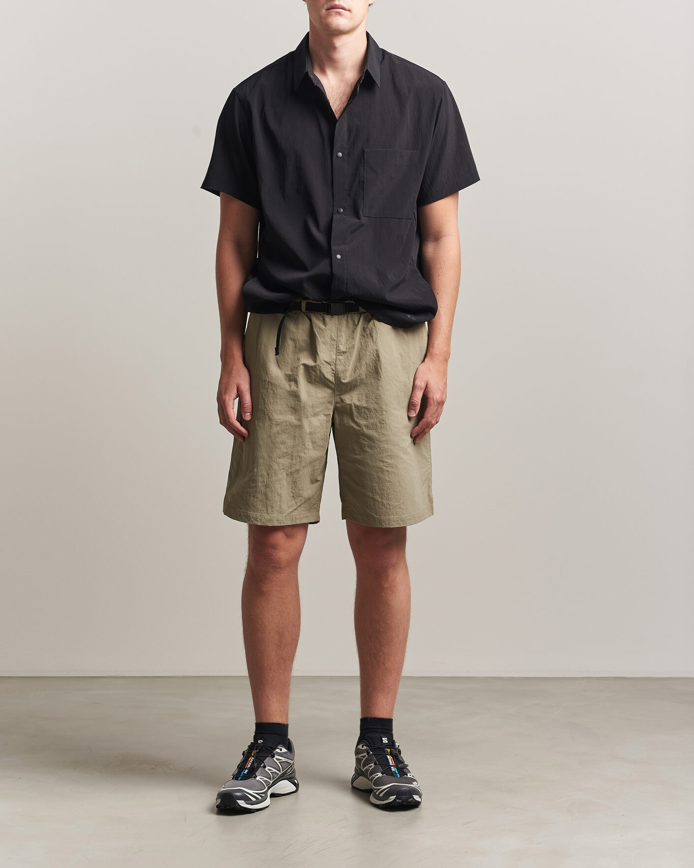 Men | Shorts | Snow Peak | Nylon Washer Shorts Greige