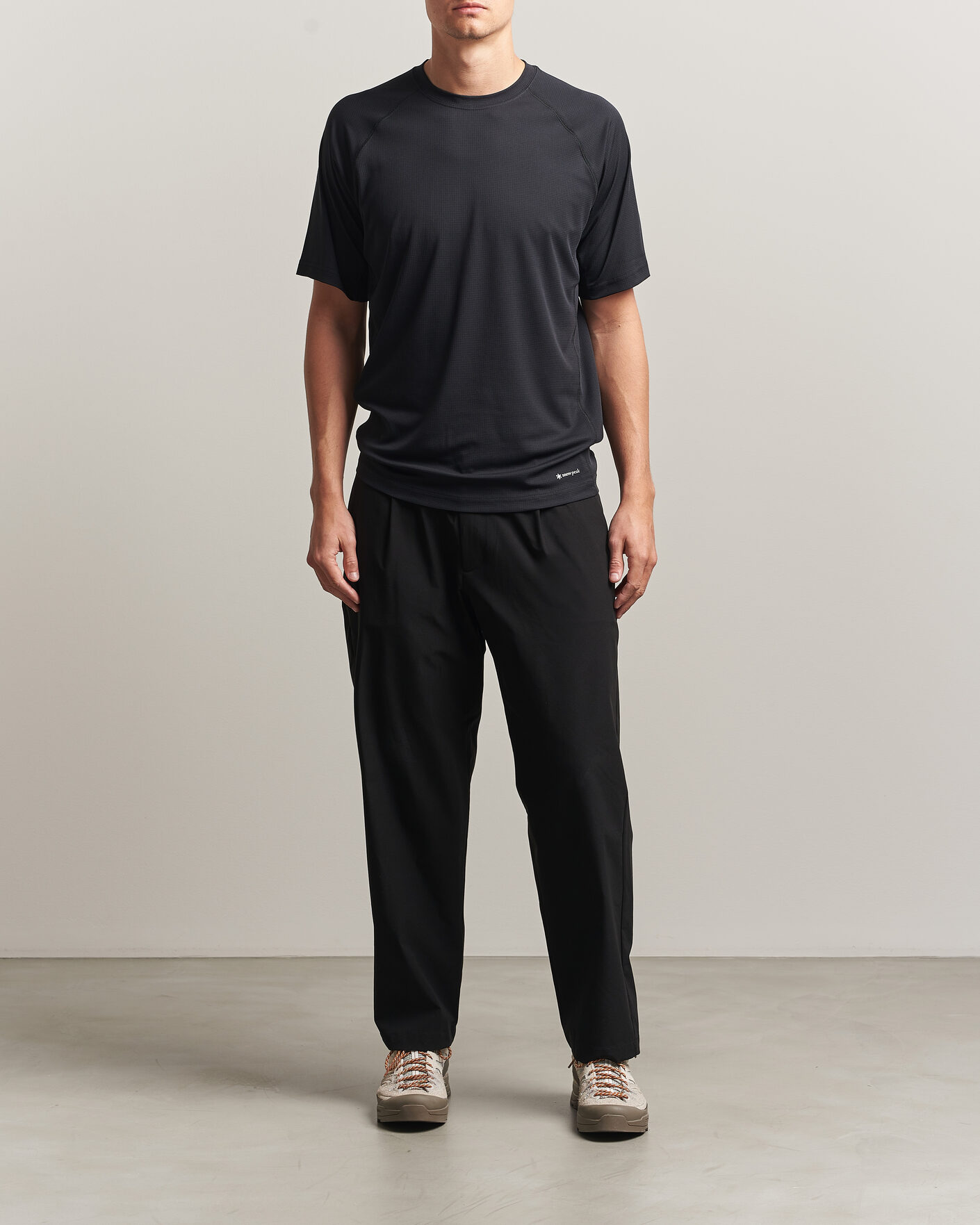 Men | T-Shirts | Snow Peak | Polartec Power Dry T-Shirt Black