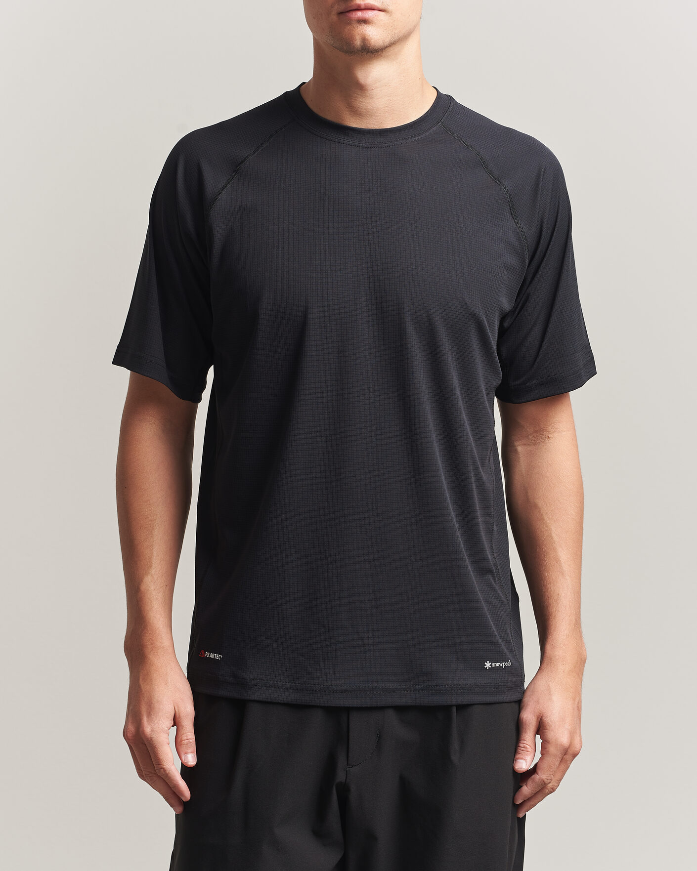 Men | T-Shirts | Snow Peak | Polartec Power Dry T-Shirt Black