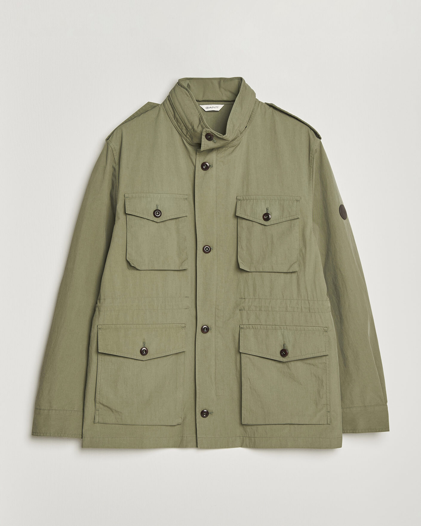 Men | Coats & Jackets | GANT | Cotton Field Jacket Dry Herb Green