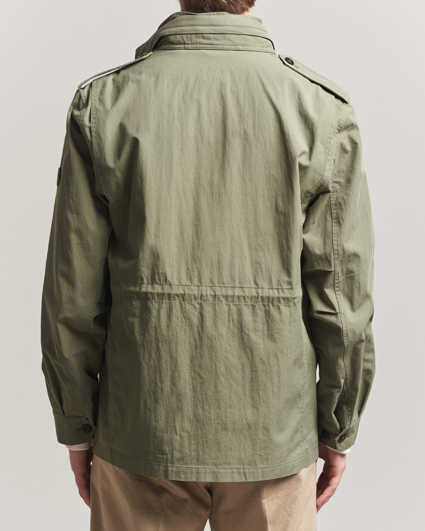 Men | Coats & Jackets | GANT | Cotton Field Jacket Dry Herb Green