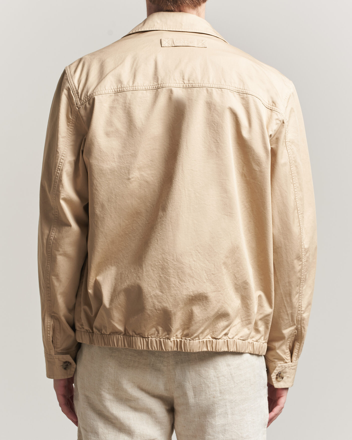 Men | Coats & Jackets | Gant | Cotton Windcheater Jacket Oat Beige