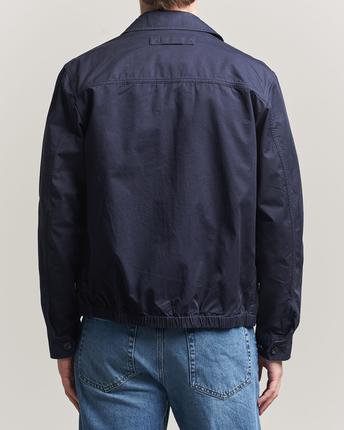 Men | Coats & Jackets | GANT | Cotton Windcheater Jacket Evening Blue