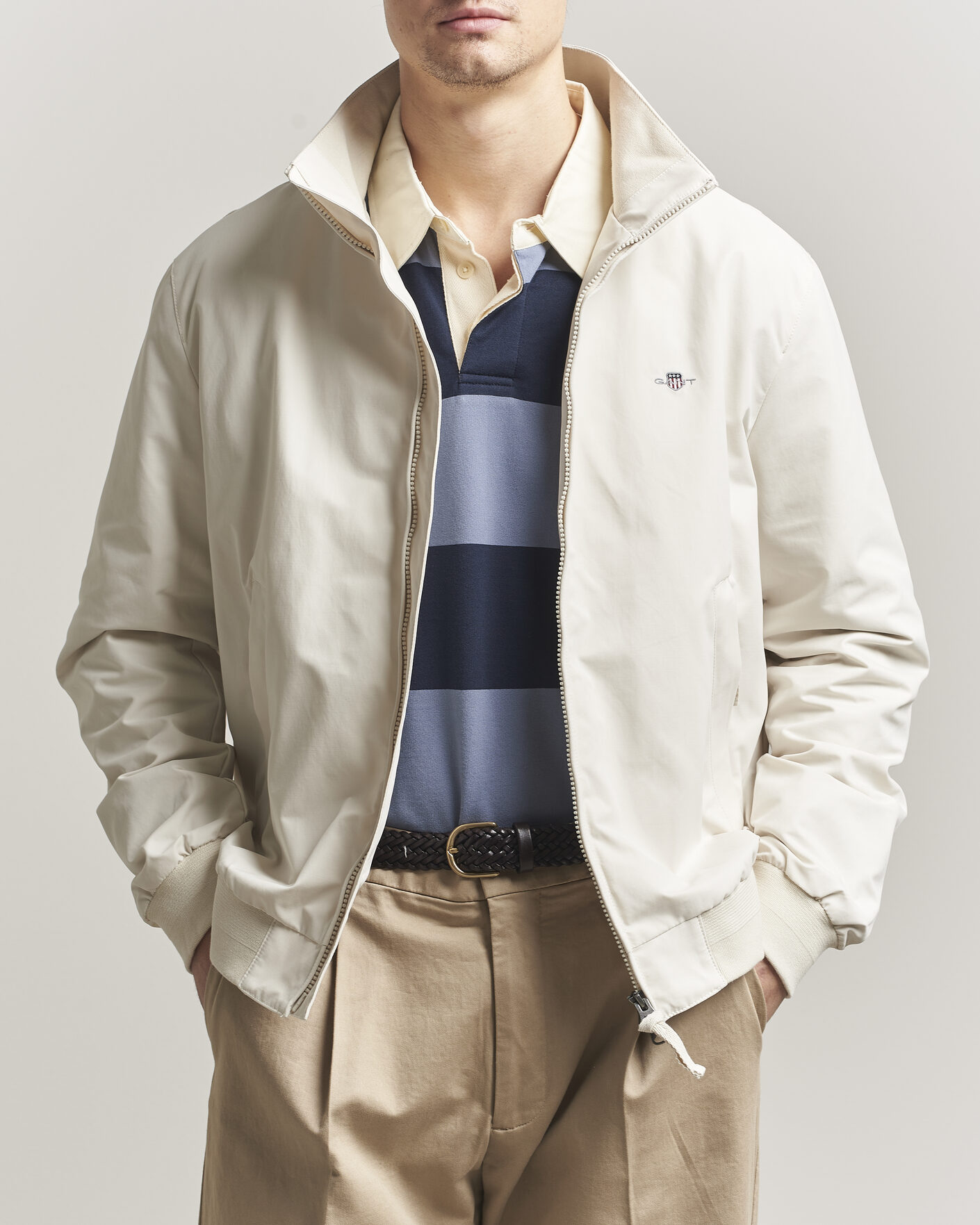 Men | Coats & Jackets | GANT | Lightweight Hampshire Jacket Sand