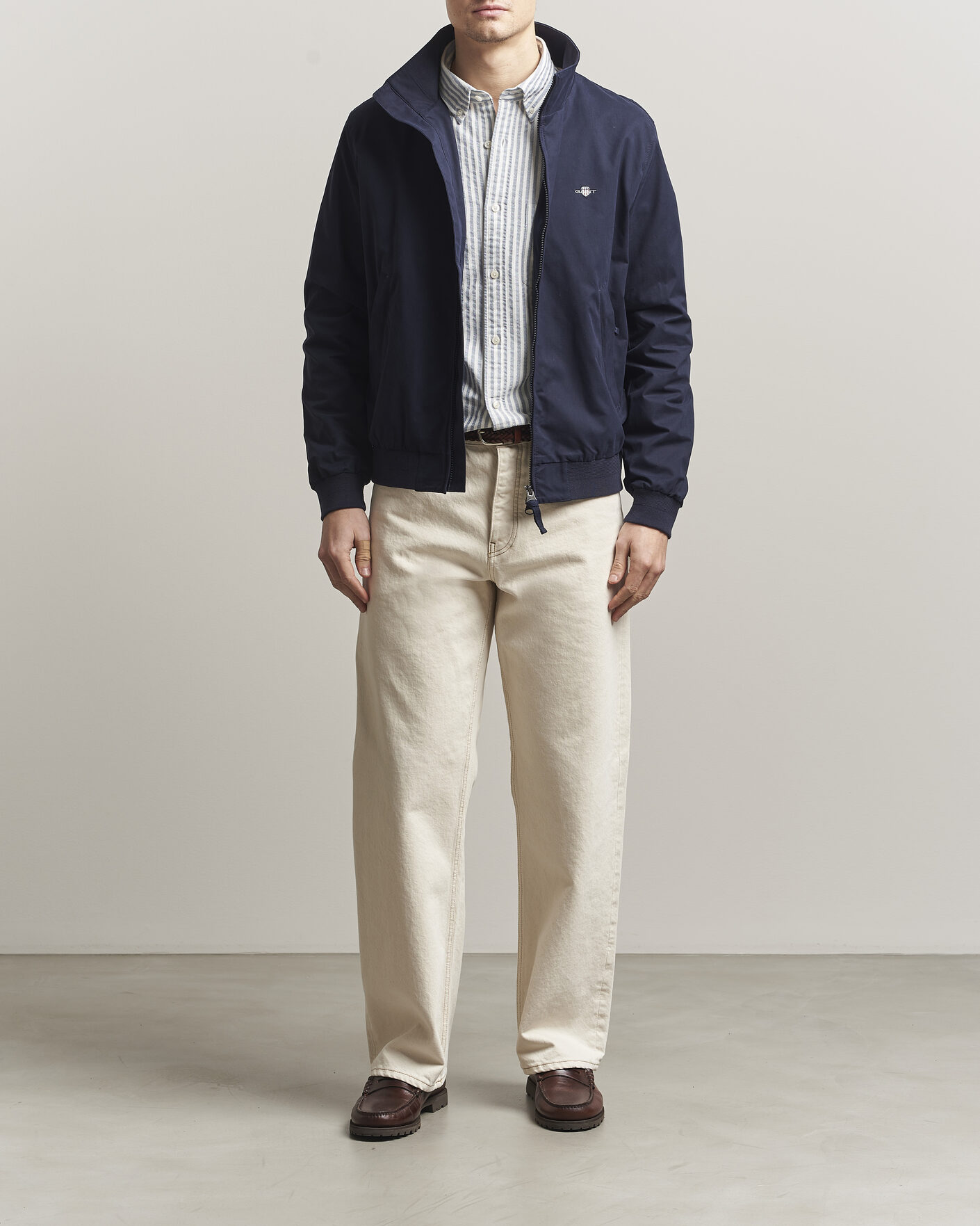 Men | Coats & Jackets | GANT | Lightweight Hampshire Jacket Evening Blue