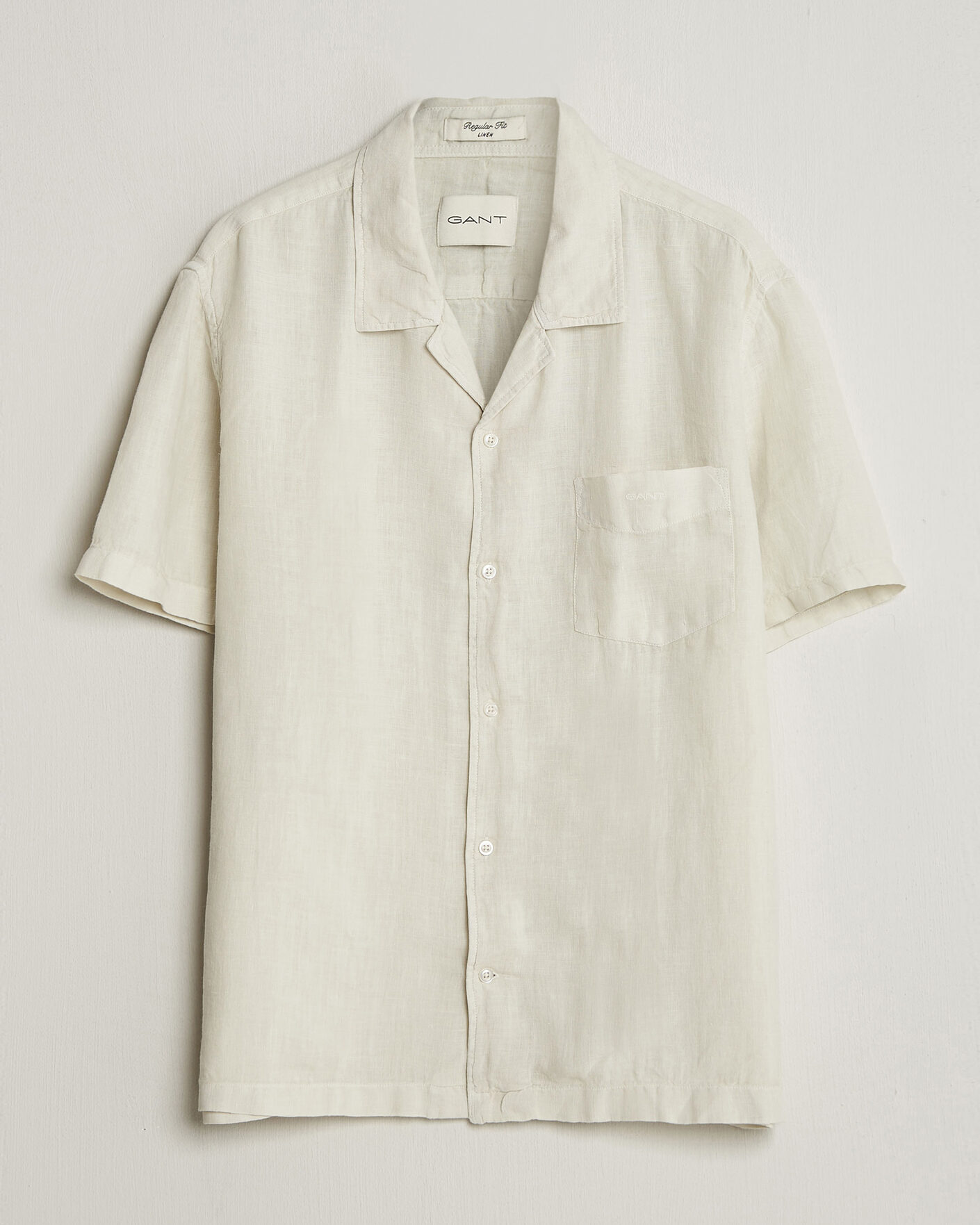 Men | Shirts | Gant | Regular Fit Garment Dyed Resort Shirt Sand